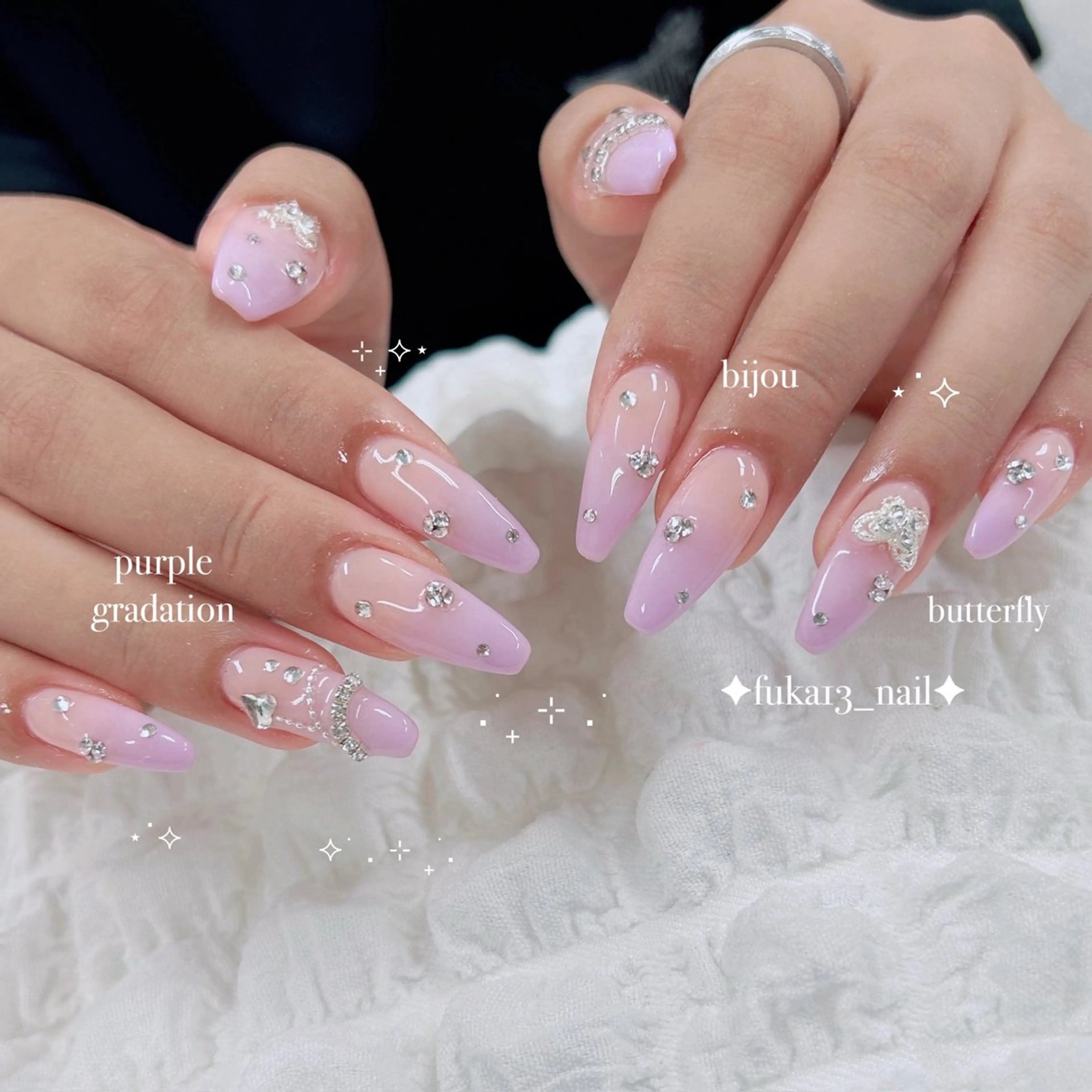 ネイル グラデーション キラキラネイル 韓国ネイル ワンホンネイル ハンドネイル Nail♡Fuka. /5月予約受付中のネイルデザイン