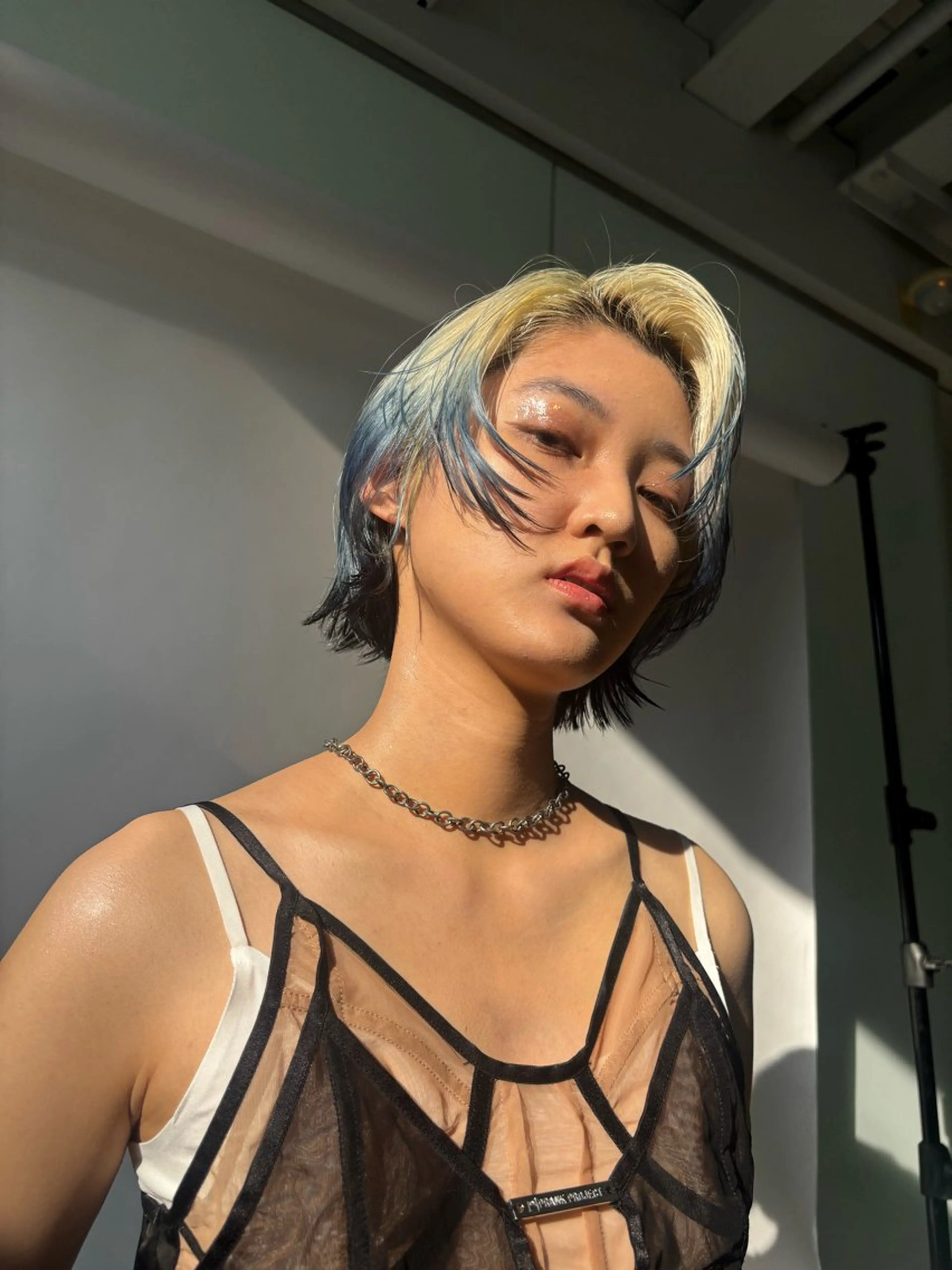 ミディアム ハイトーン/ ハイライト真柚🍨のヘアスタイル