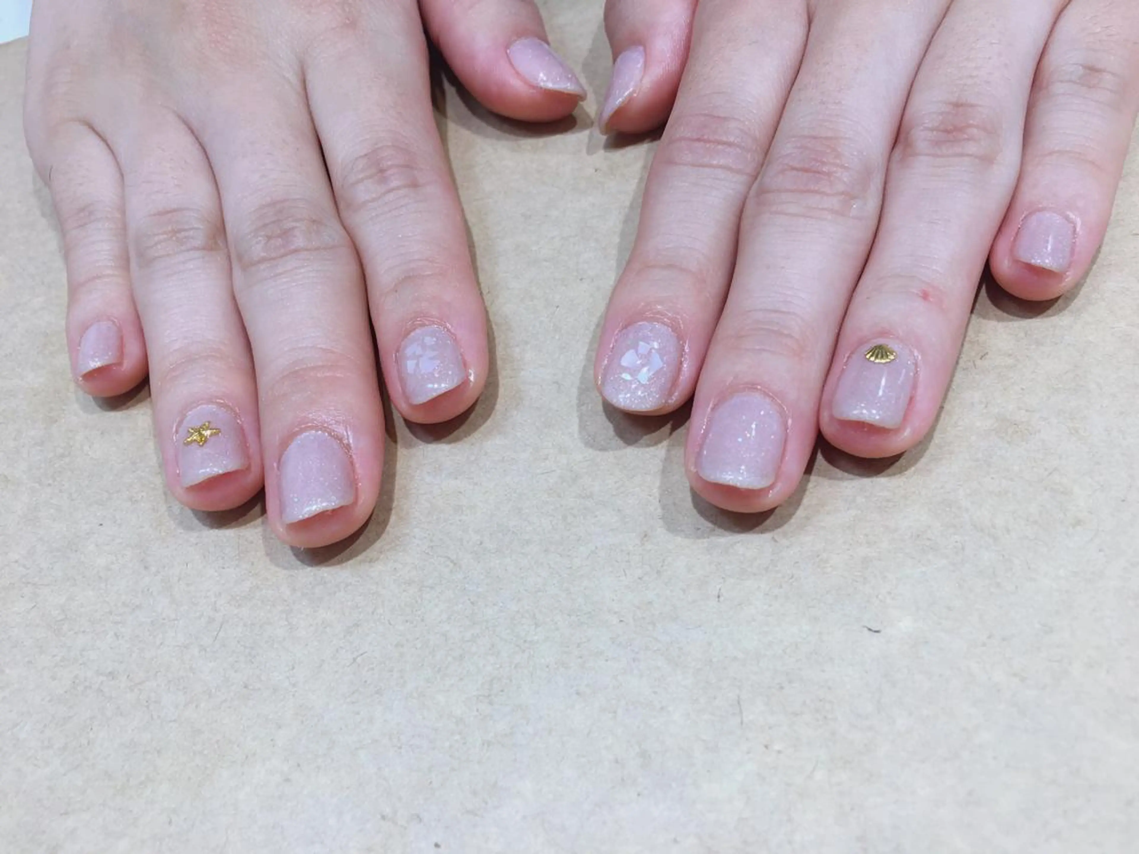 ネイル ラメ(グリッター) ピンク JurerEye☆ Marikoのネイルデザイン