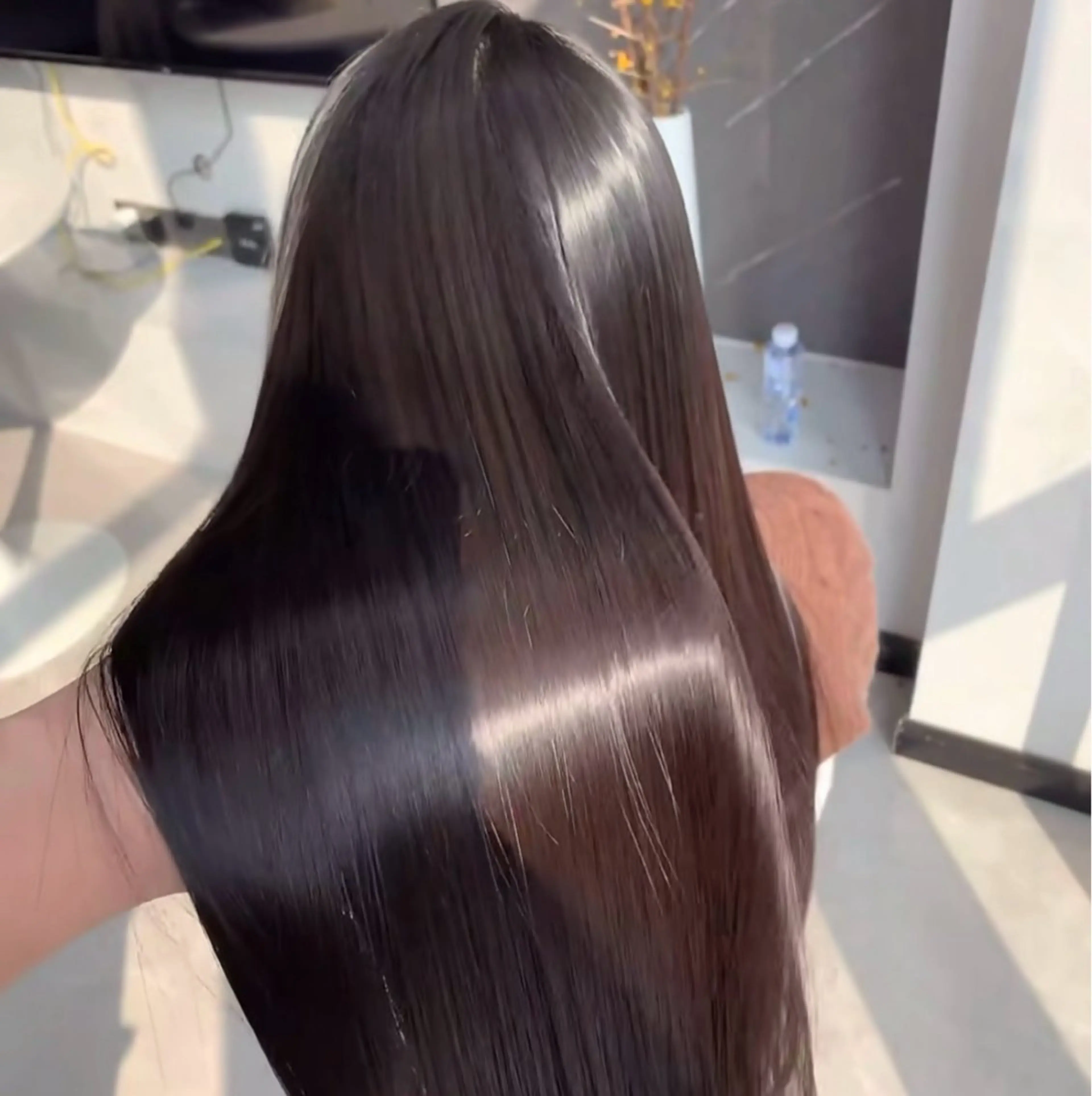 ロング カット 縮毛矯正 ☪︎レイヤー/ウルフ /ハッシュ☪︎ にこのヘアスタイル