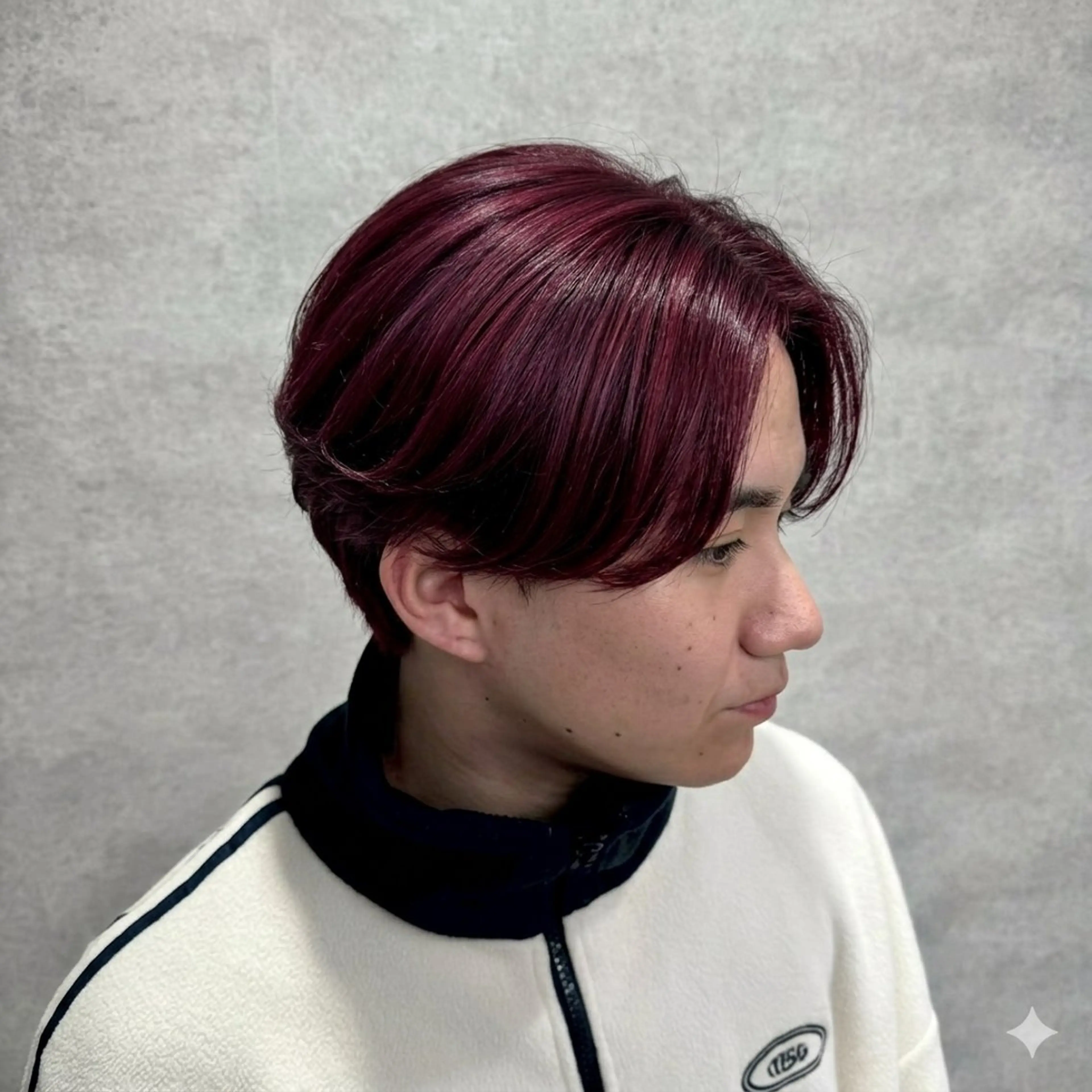 ミディアム カラー メンズ 三浦 洋斗のヘアスタイル