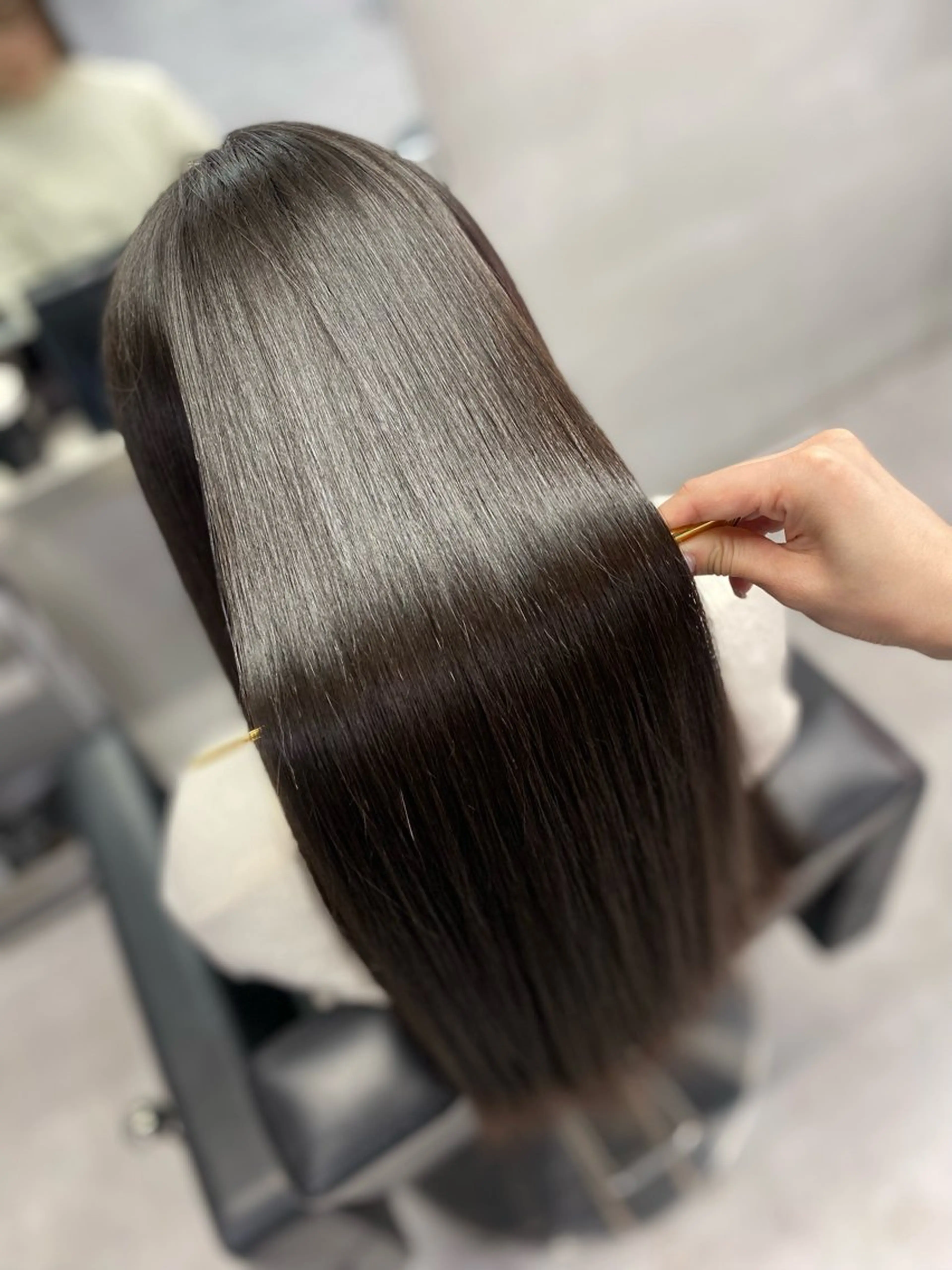 ロング カット 縮毛矯正 トリートメント 艶髪/縮毛矯正 🫧辻野海羽のヘアスタイル