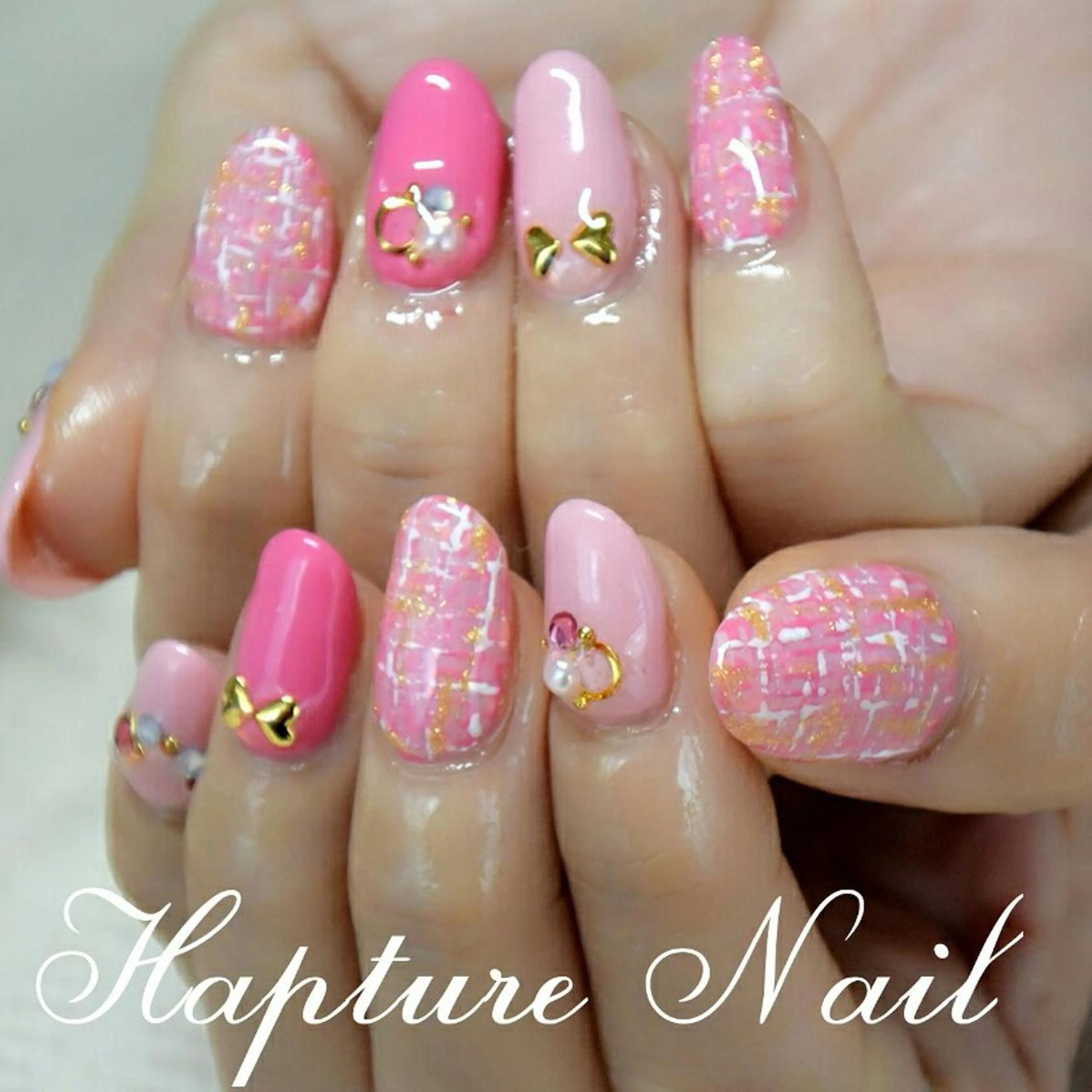 ネイル ツイードネイル m- Hiroのネイルデザイン