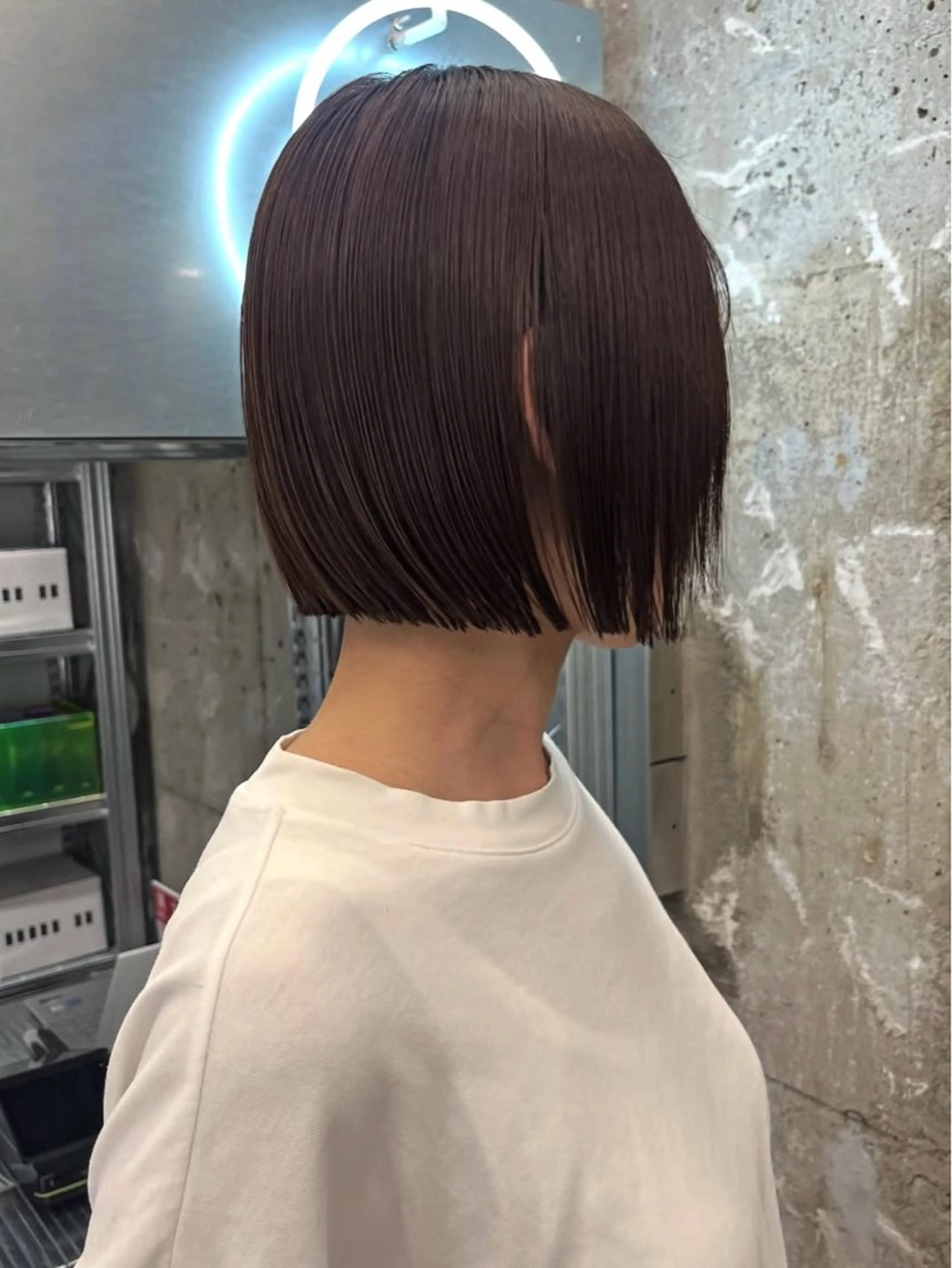 【女性限定モデル🧺】ボブカット(肩上)+ワンカラー+髪質改善aujuaトリートメントの写真