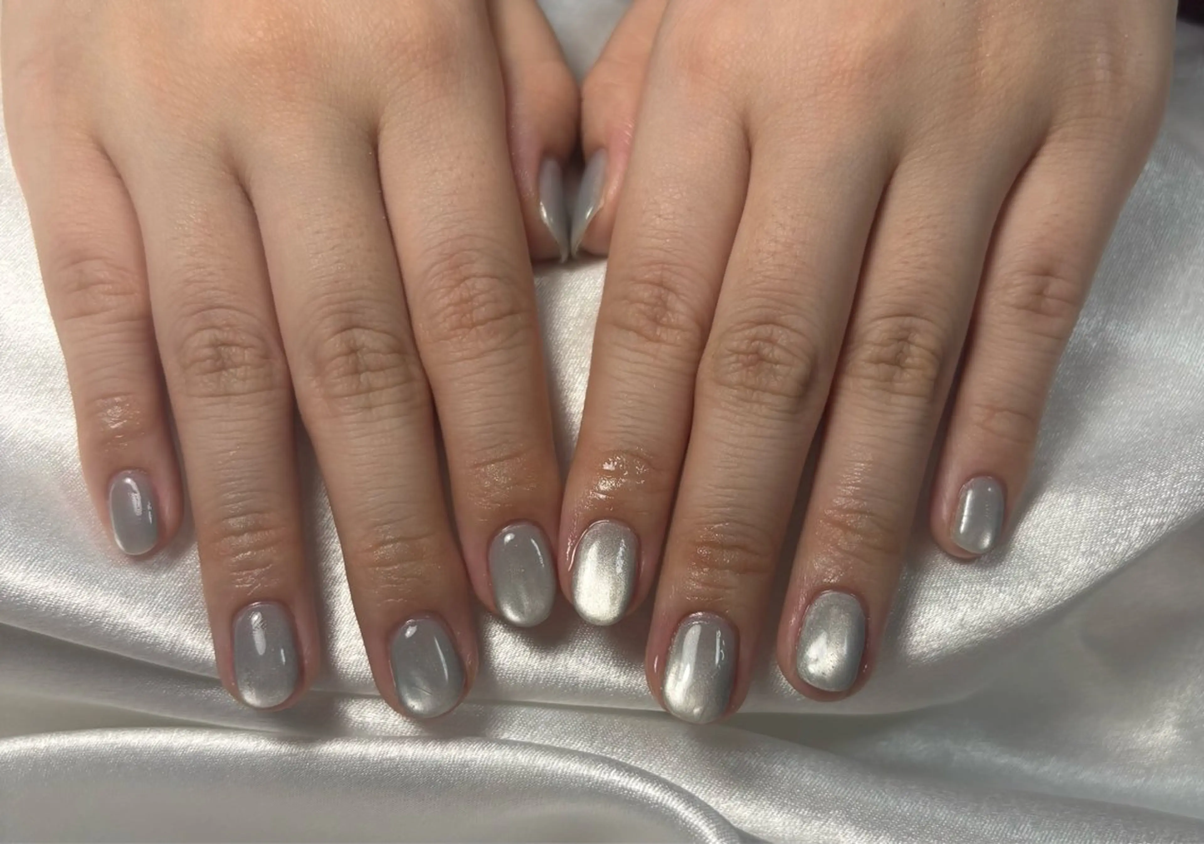 ネイル オーロラネイル 桜ネイル フラワーネイル フットネイル フレンチネイル ハンドネイル kiki nail たまプラーザのネイルデザイン