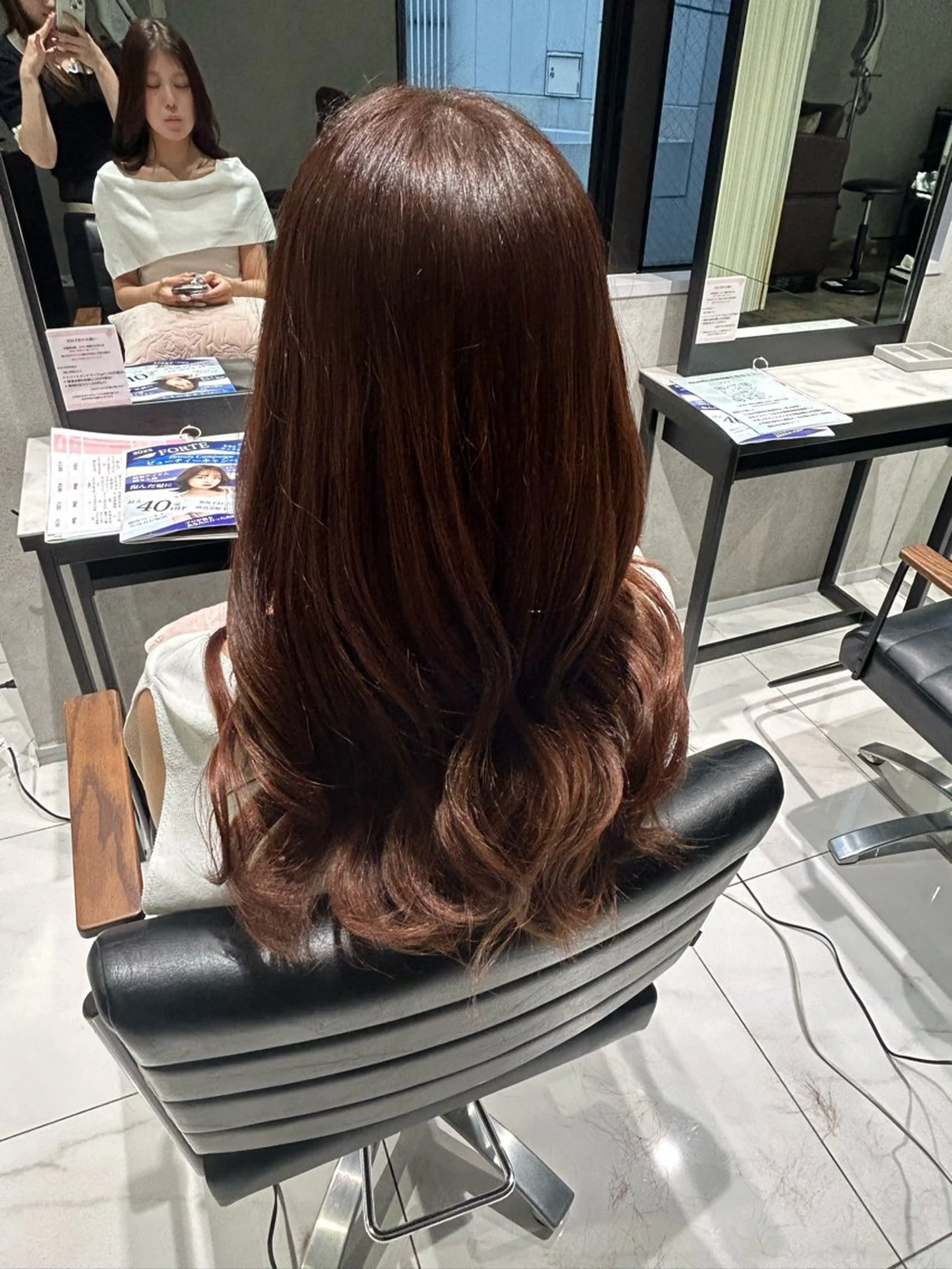 カラー トレンド甘めガーリー Mizuki☁️🫧のヘアスタイル