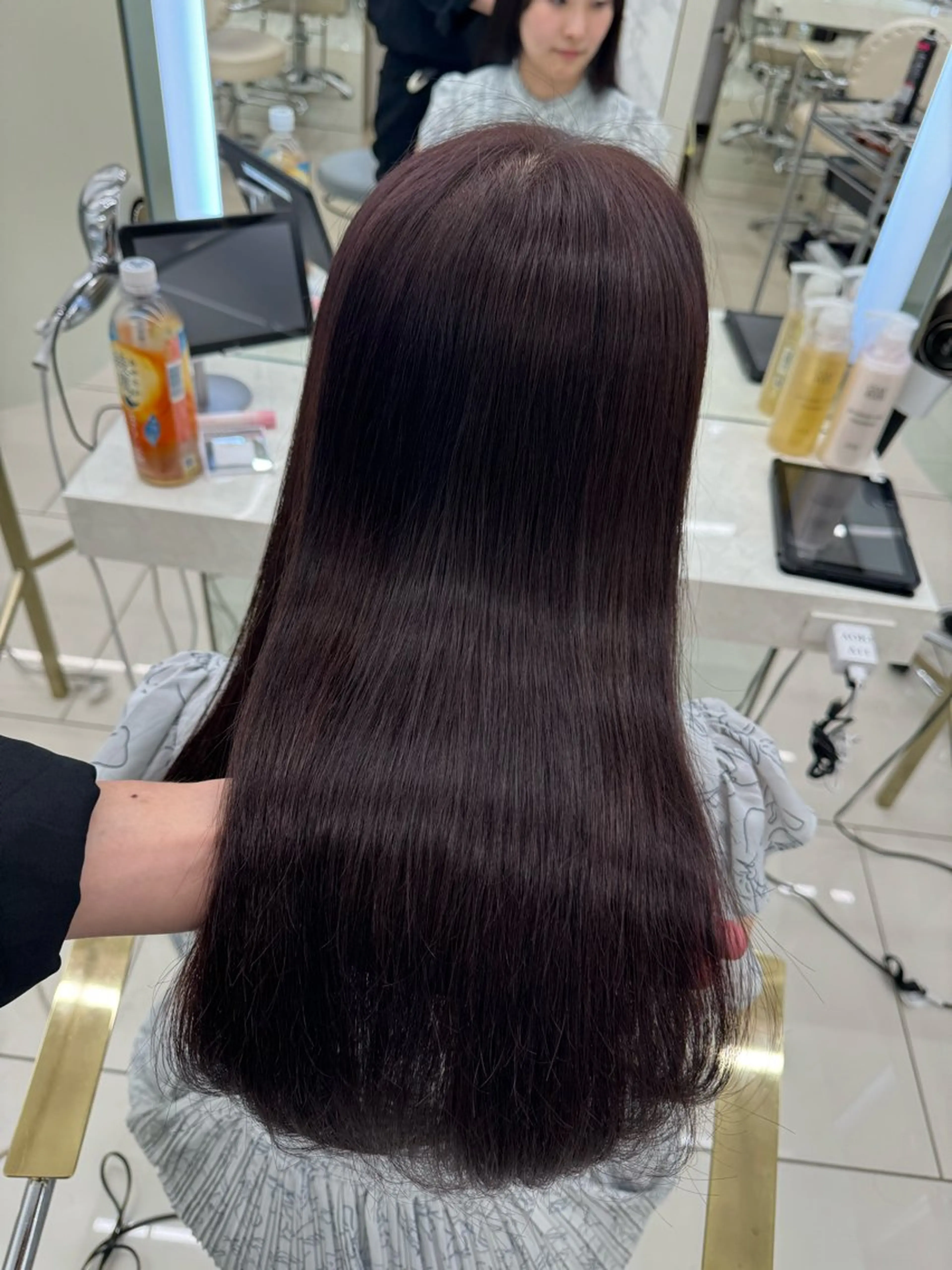 ロング ヘアカラー トリートメント COA GINZA 空也/前髪/顔まわりのヘアスタイル