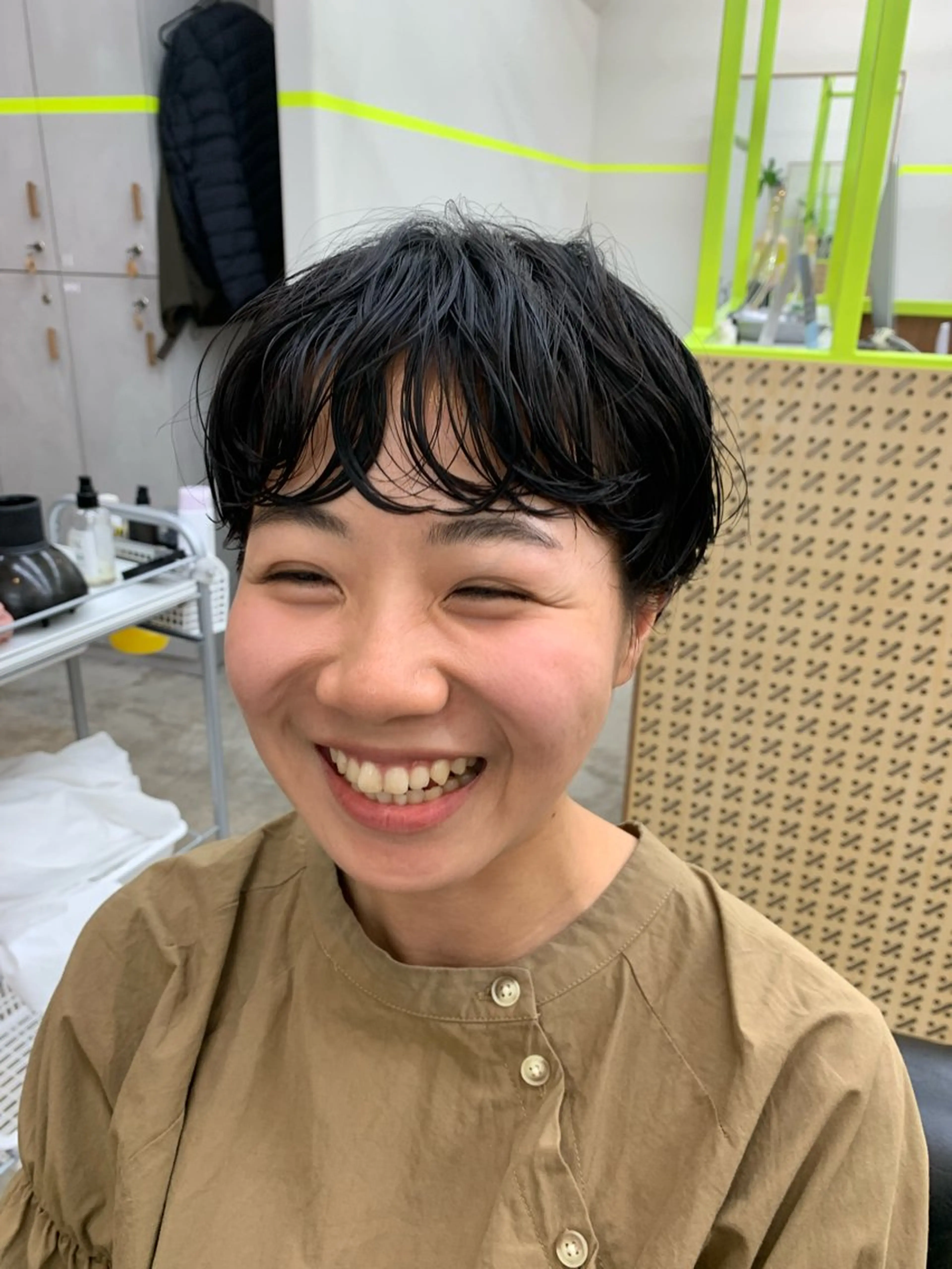 ショート パーマ 原田 穂真のヘアスタイル