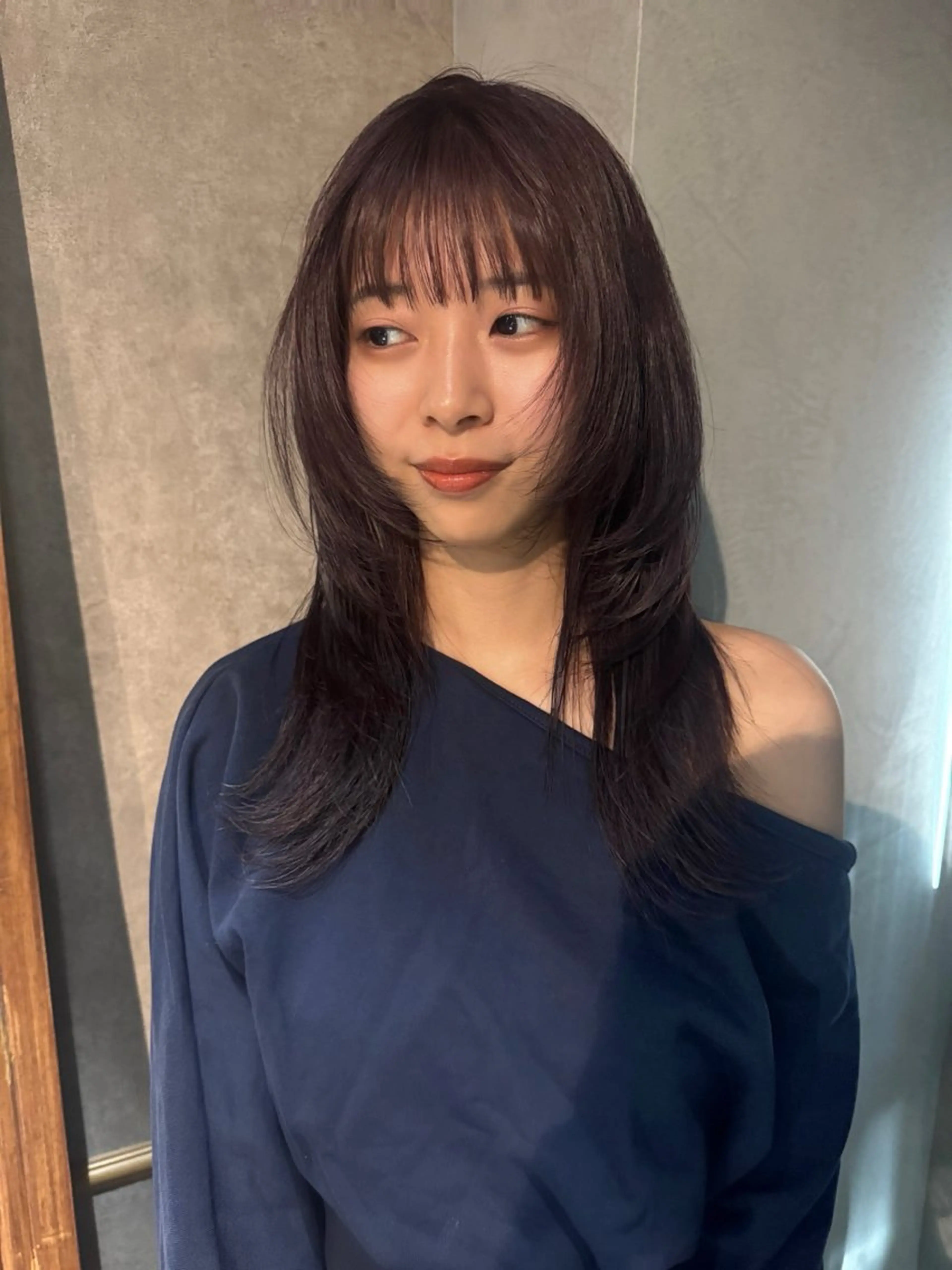 セミロング カラー パーマ ヘアアレンジ メンズ ヘアカラー 心斎橋美容室 Junのヘアスタイル