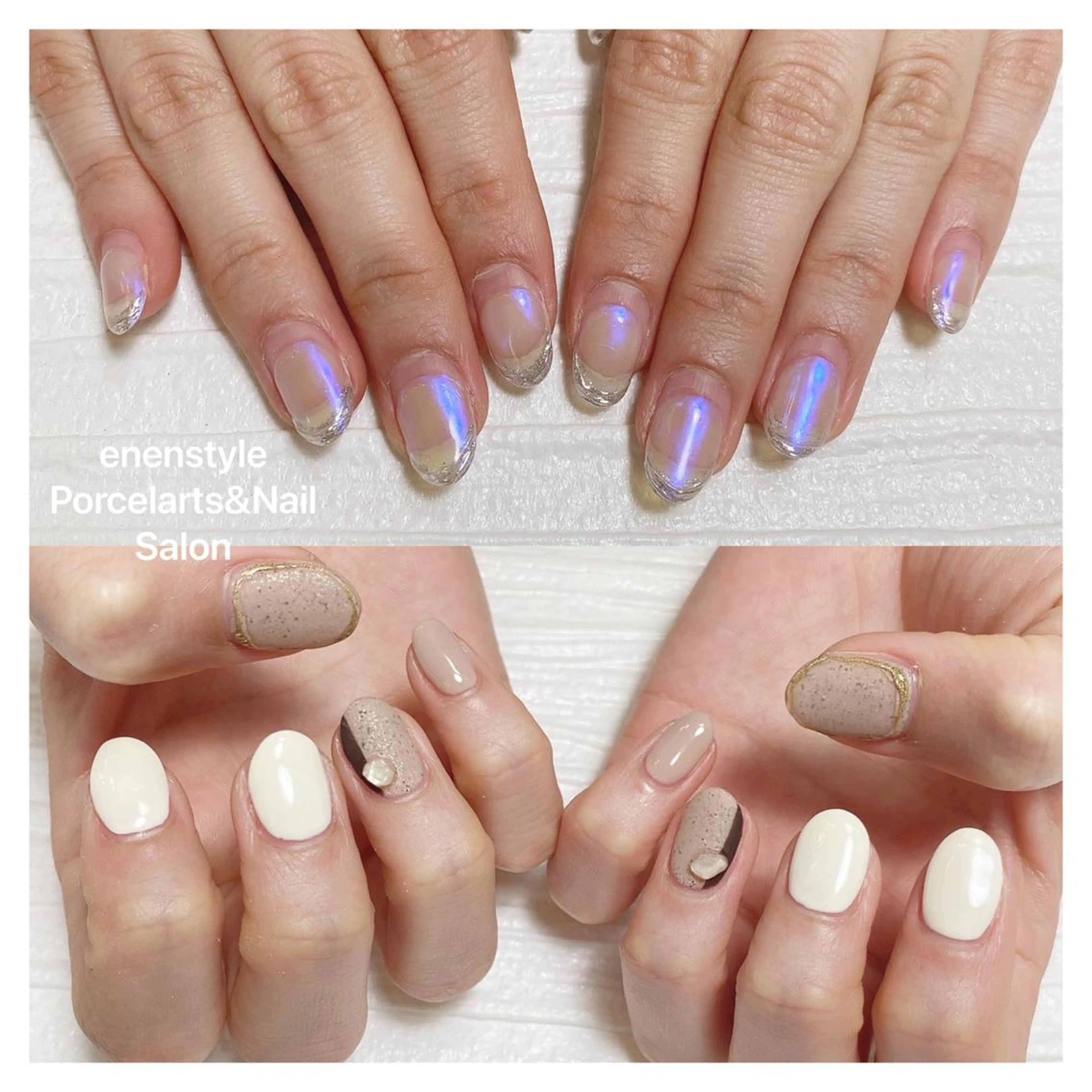 ショート ヘアアレンジ ネイル ハンドネイル 👑enen style👑のネイルデザイン