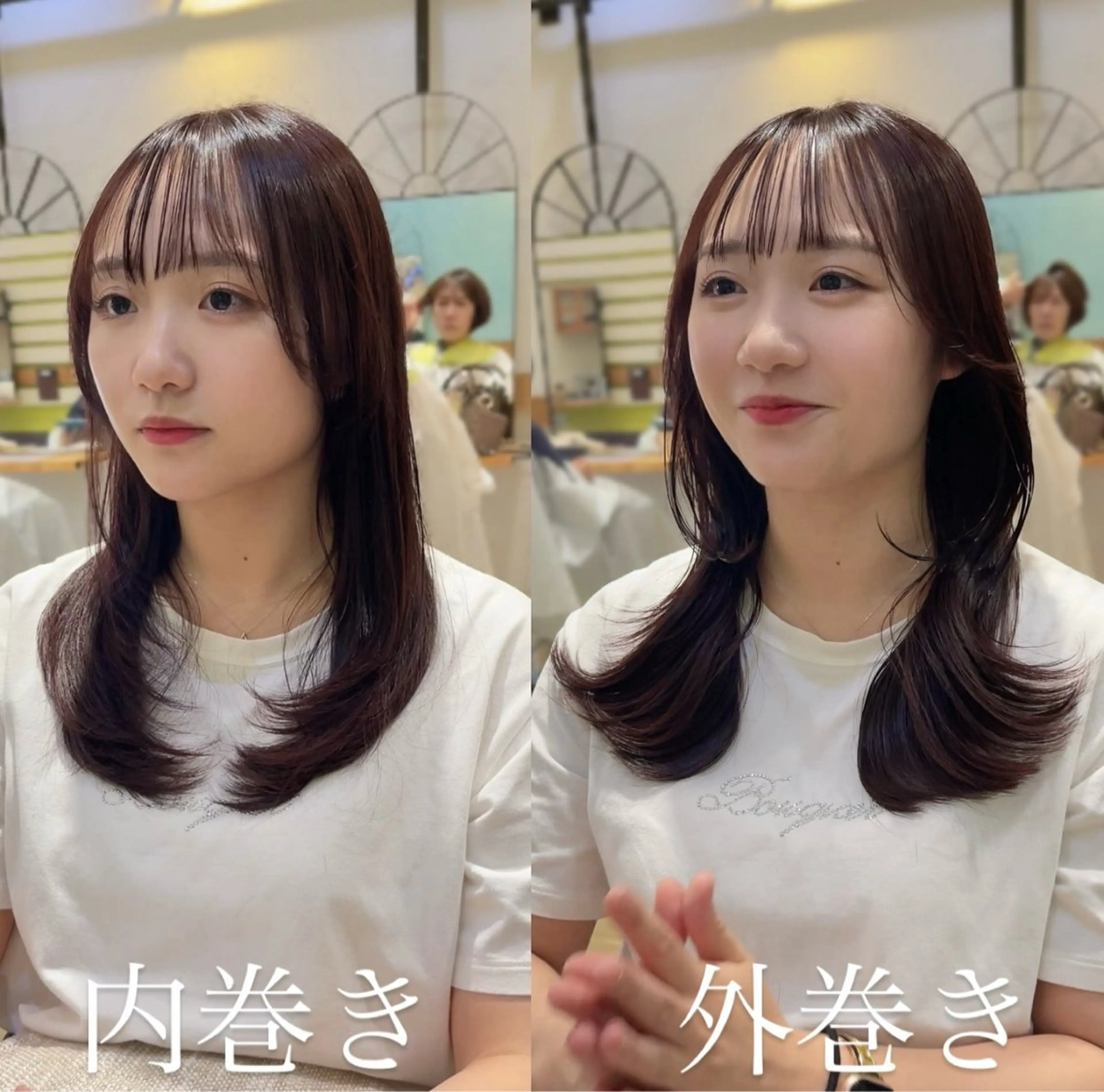 セミロング カラー セミロングレイヤー ブラウンカラー 透明感カラー グレージュ ラベンダーカラー カット ヘアカラー トリートメント ヘッドスパ 大人可愛い透明感🌟 小顔・韓国髪🌟野中のヘアスタイル