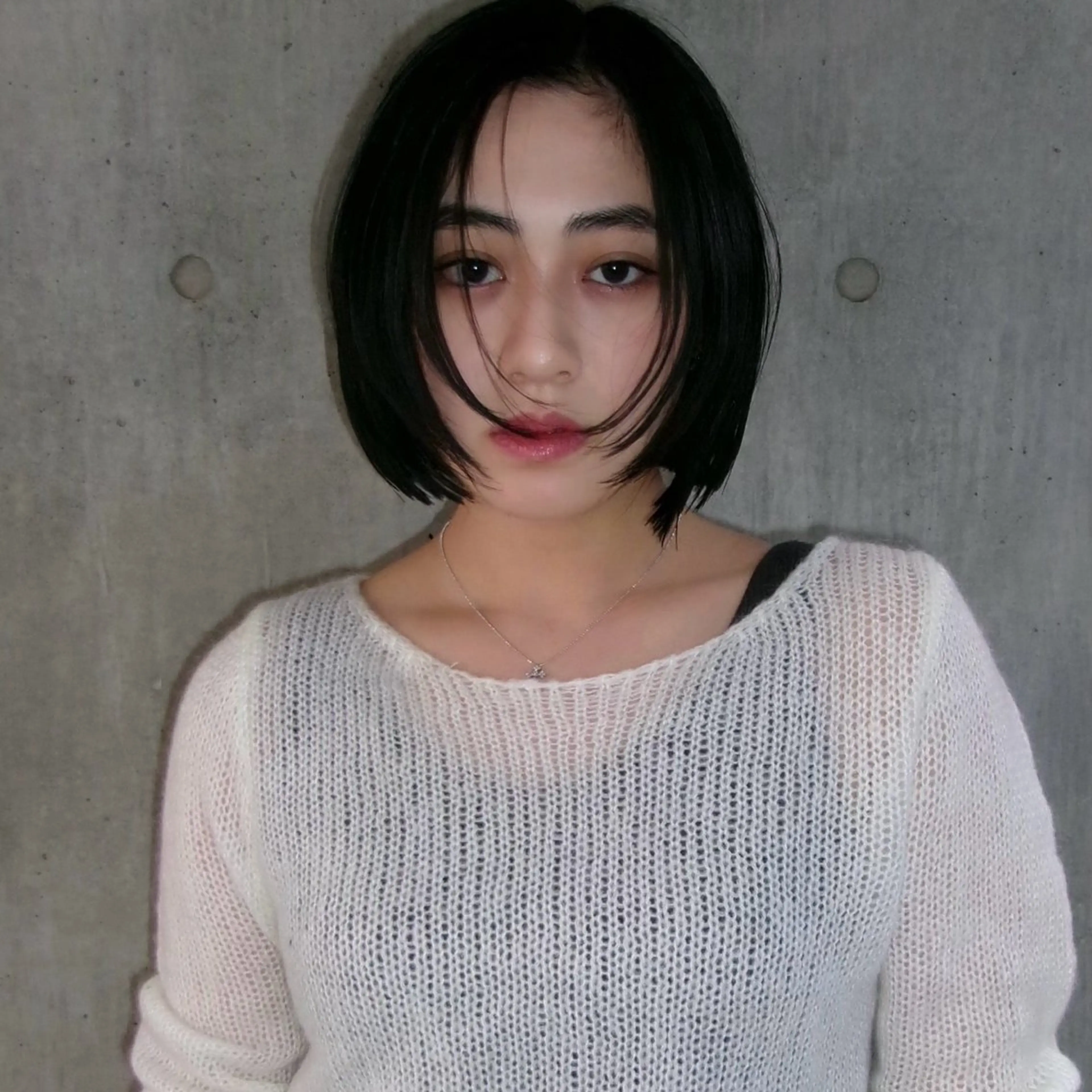 ショート ボブレイヤー ボブ 顔まわりレイヤー レイヤーカット 縮毛矯正 カット ヘアカラー トリートメント ボブ/縮毛矯正/ レイヤー/塚田のヘアスタイル