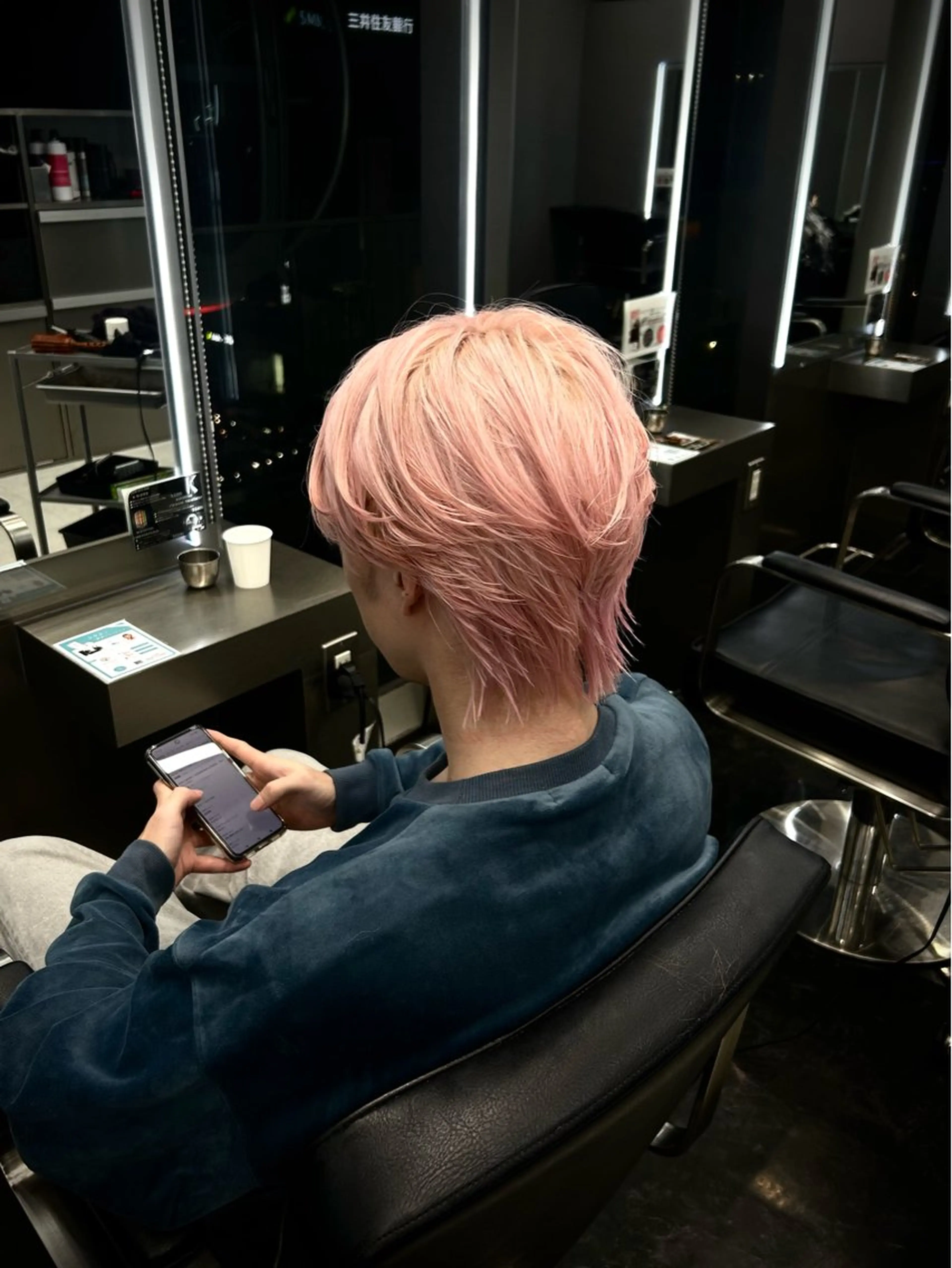 カラー メンズ メンズカット/ ハイトーン/琉輝のヘアスタイル