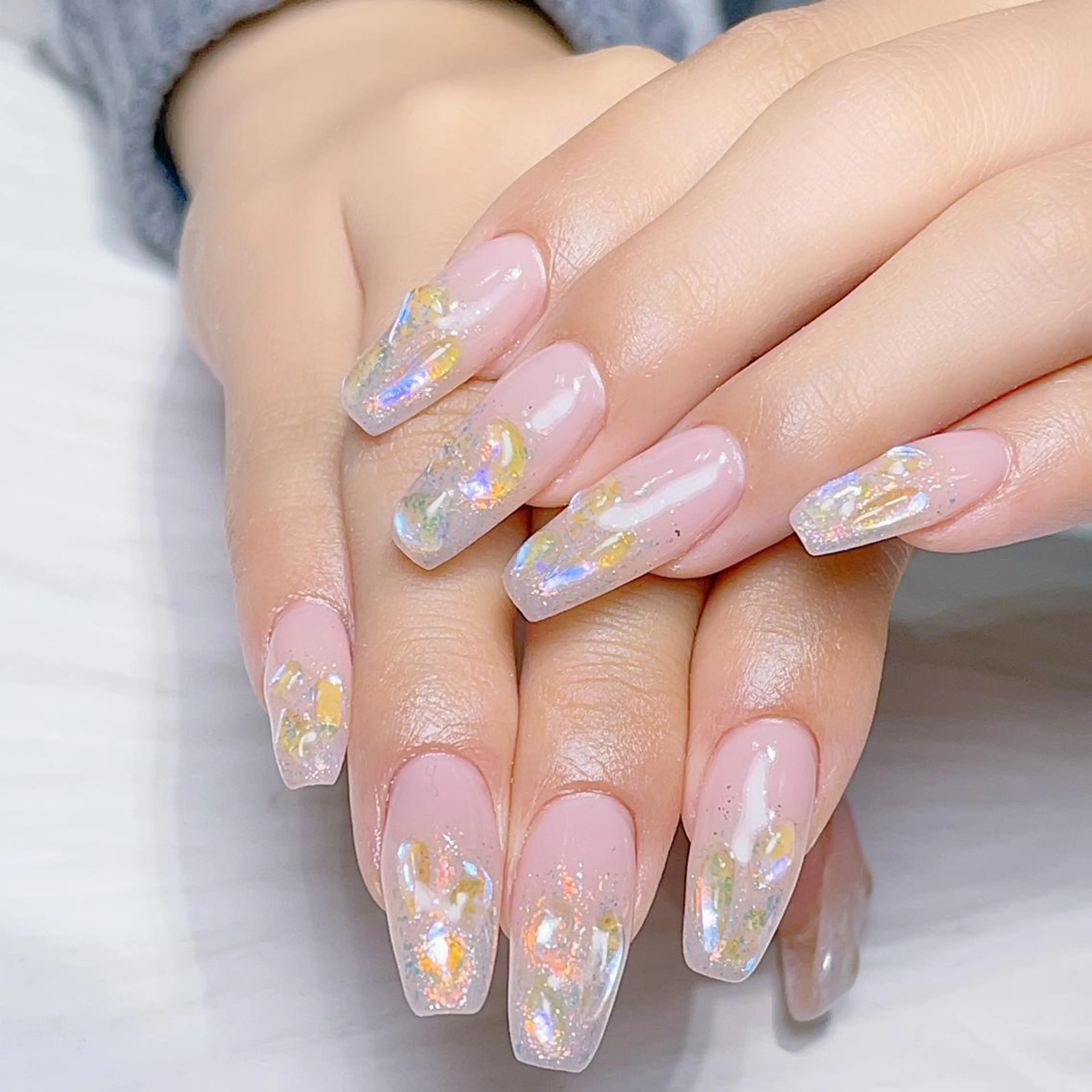 ネイル アートネイル 長さ出し ネイルチップ Queen's ゆなのネイルデザイン