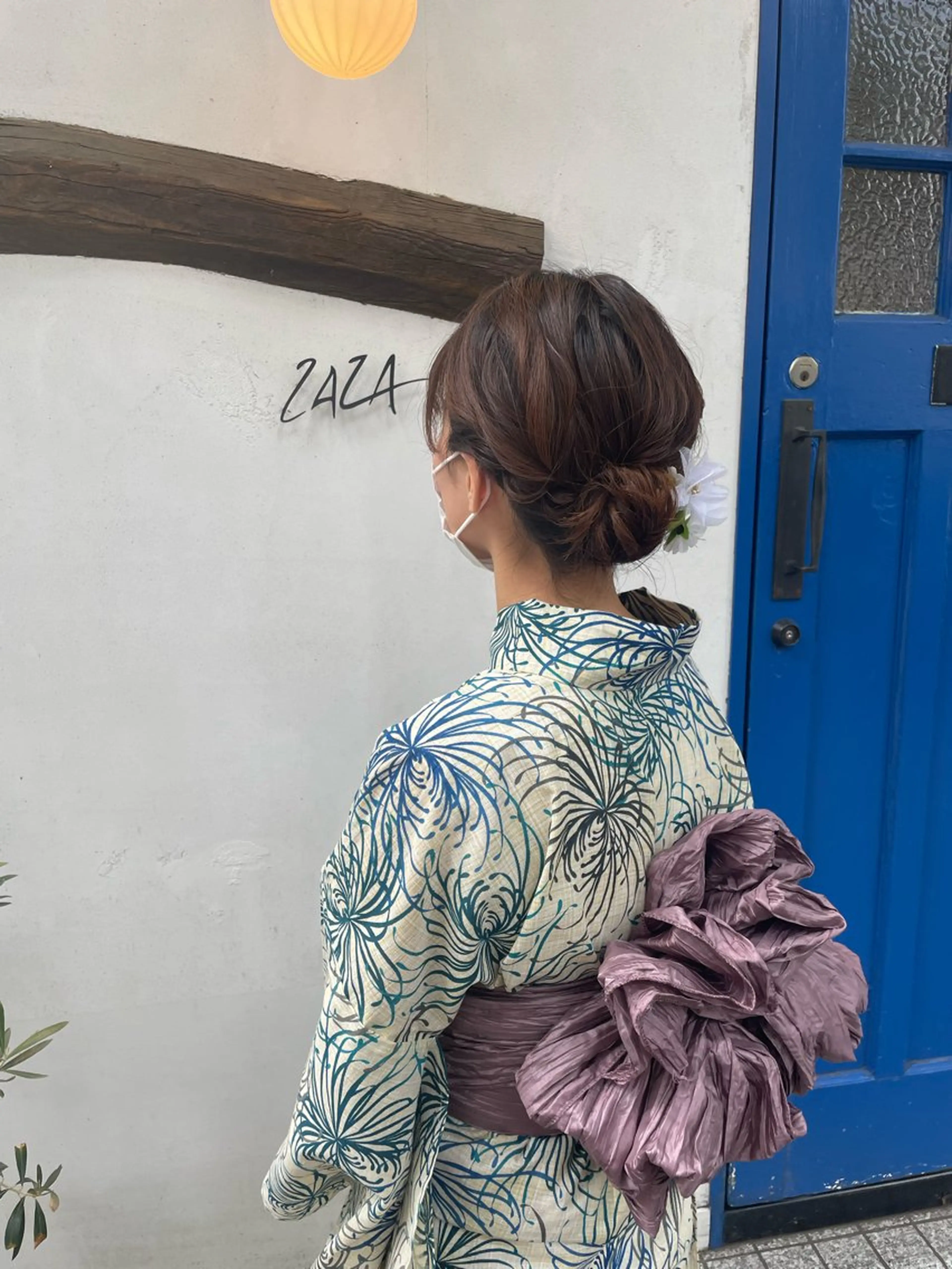 ミディアム ヘアアレンジ 浴衣 ZAZA Wakaの眉毛・アイブロウイメージ