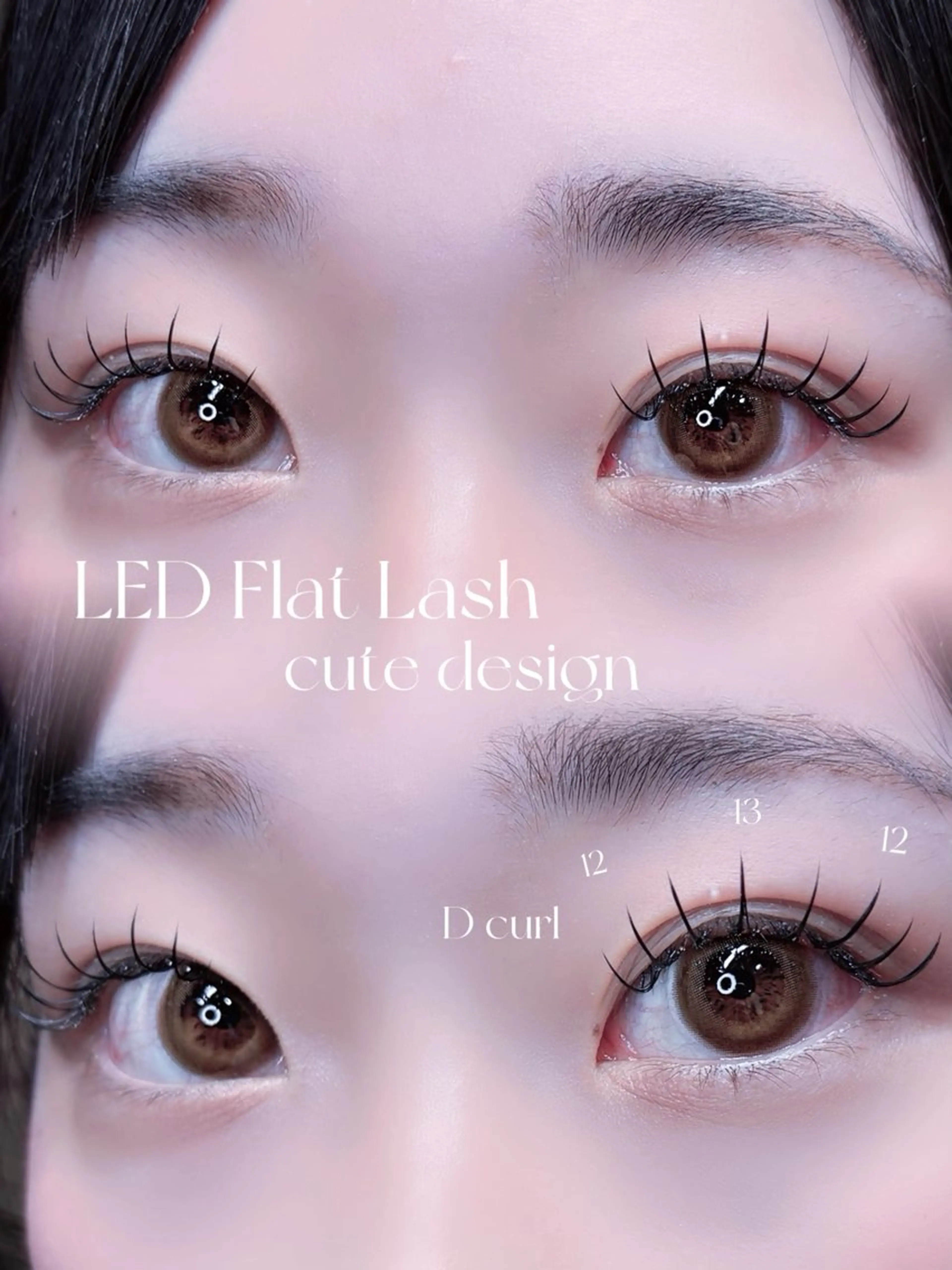 LED🌕 ⟡.·負担軽減🫧フラットラッシュ120本🤍オフ有+550円の写真