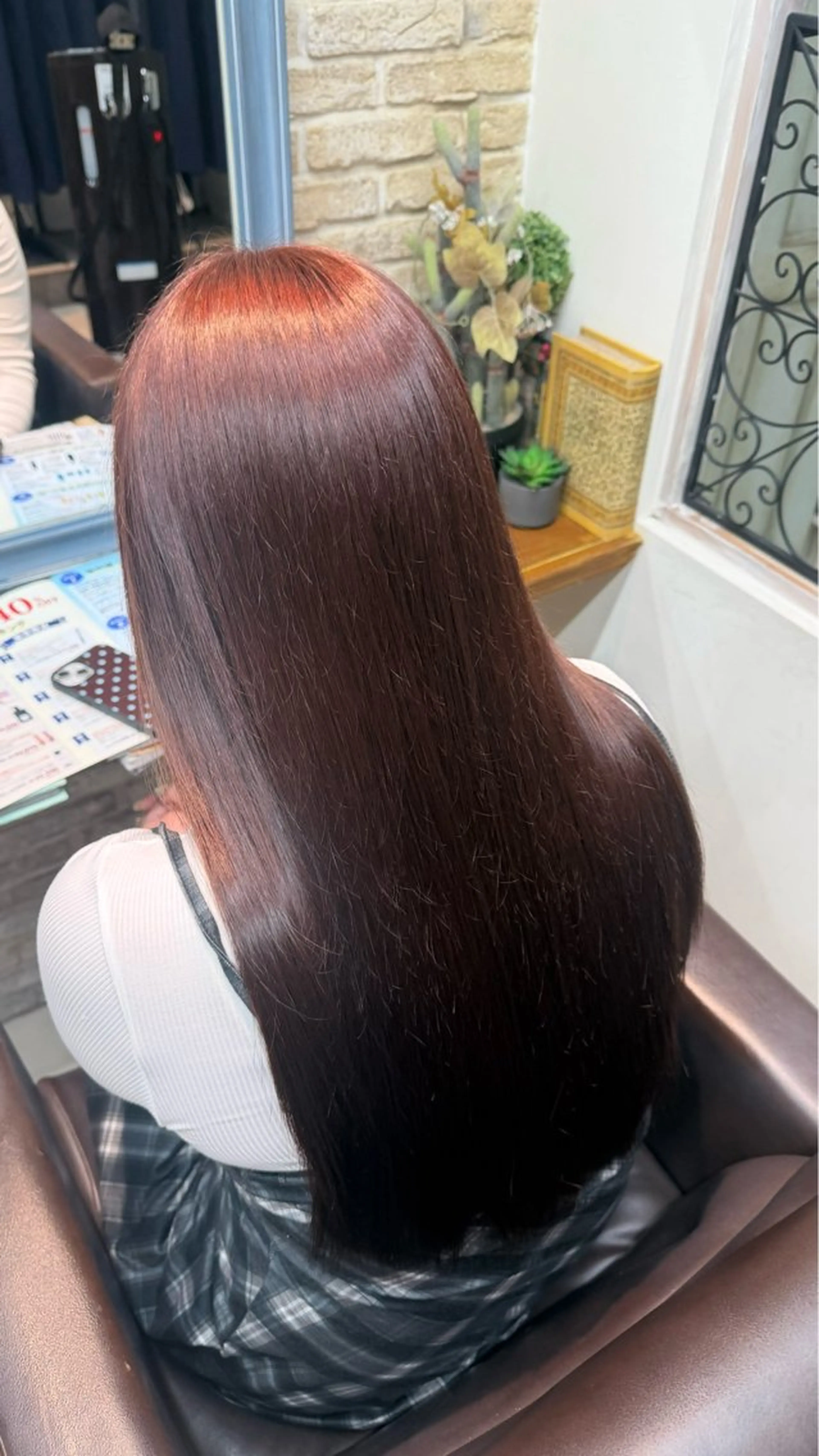 ロング ピンクブラウン もえ🦋🫧韓国風/ ヘアアレンジのその他イメージ