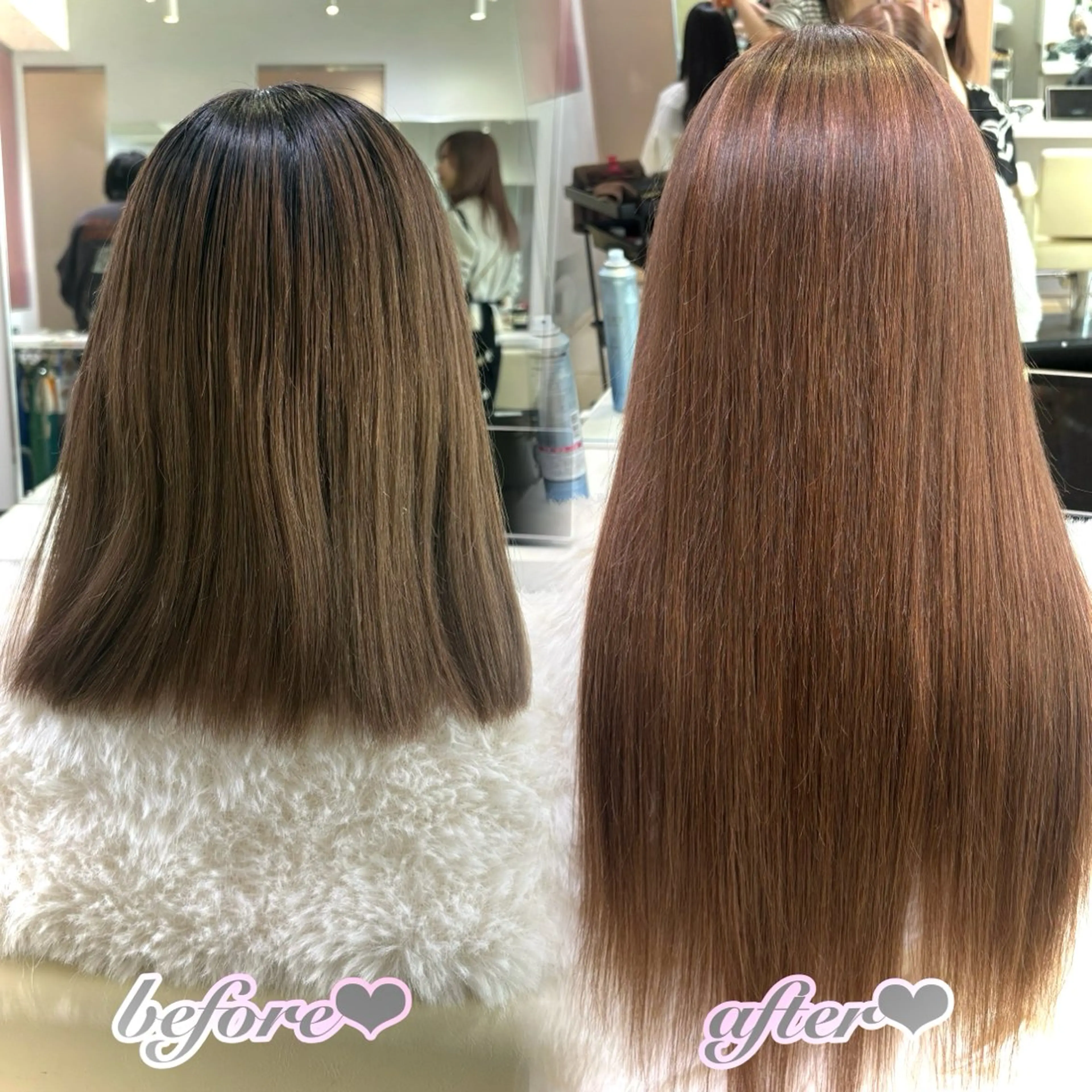 ロング カラー エクステ ヘアカラー エクステ 新宿/艶カラー 🎀エクステKANAのヘアスタイル