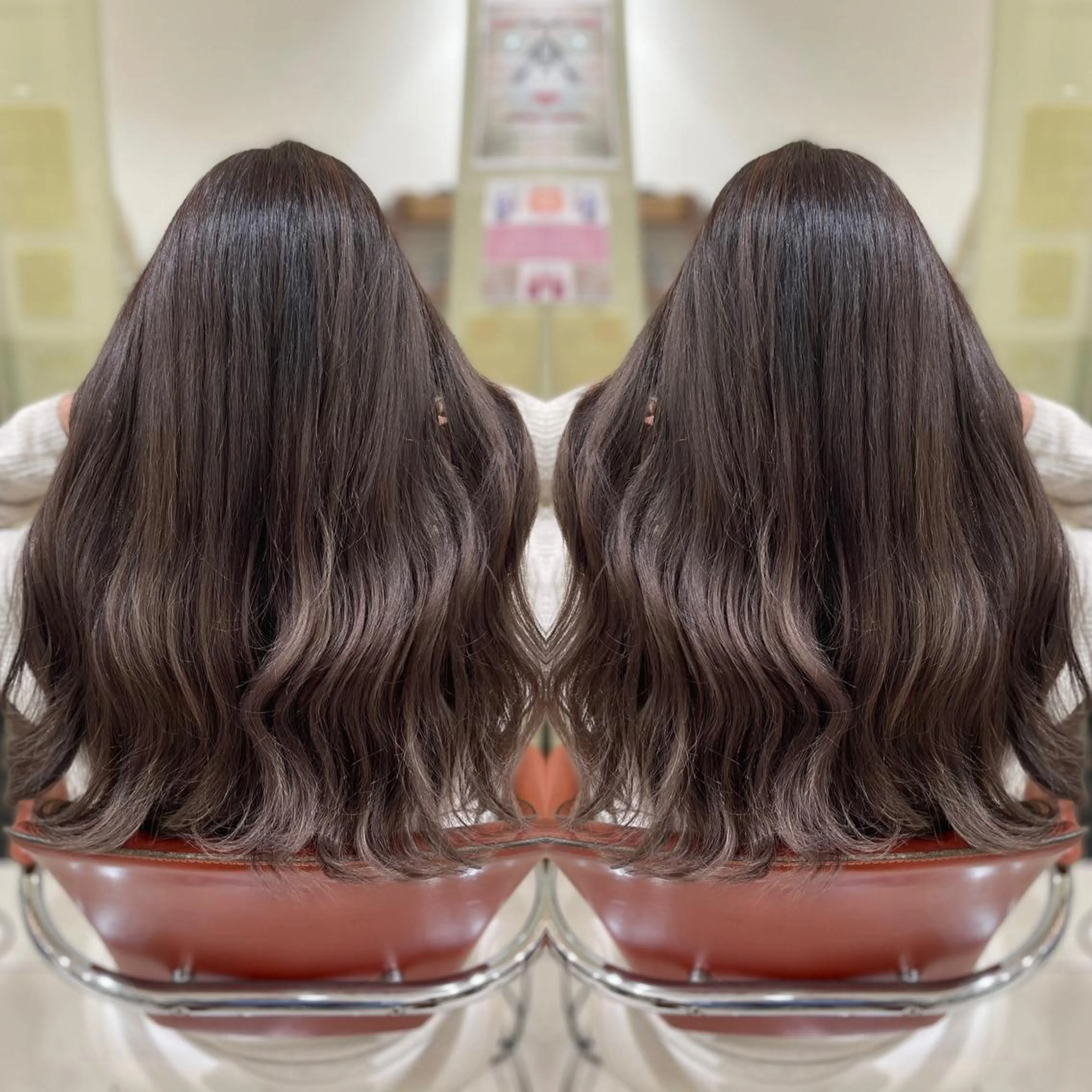 ミディアム Y Uのヘアスタイル