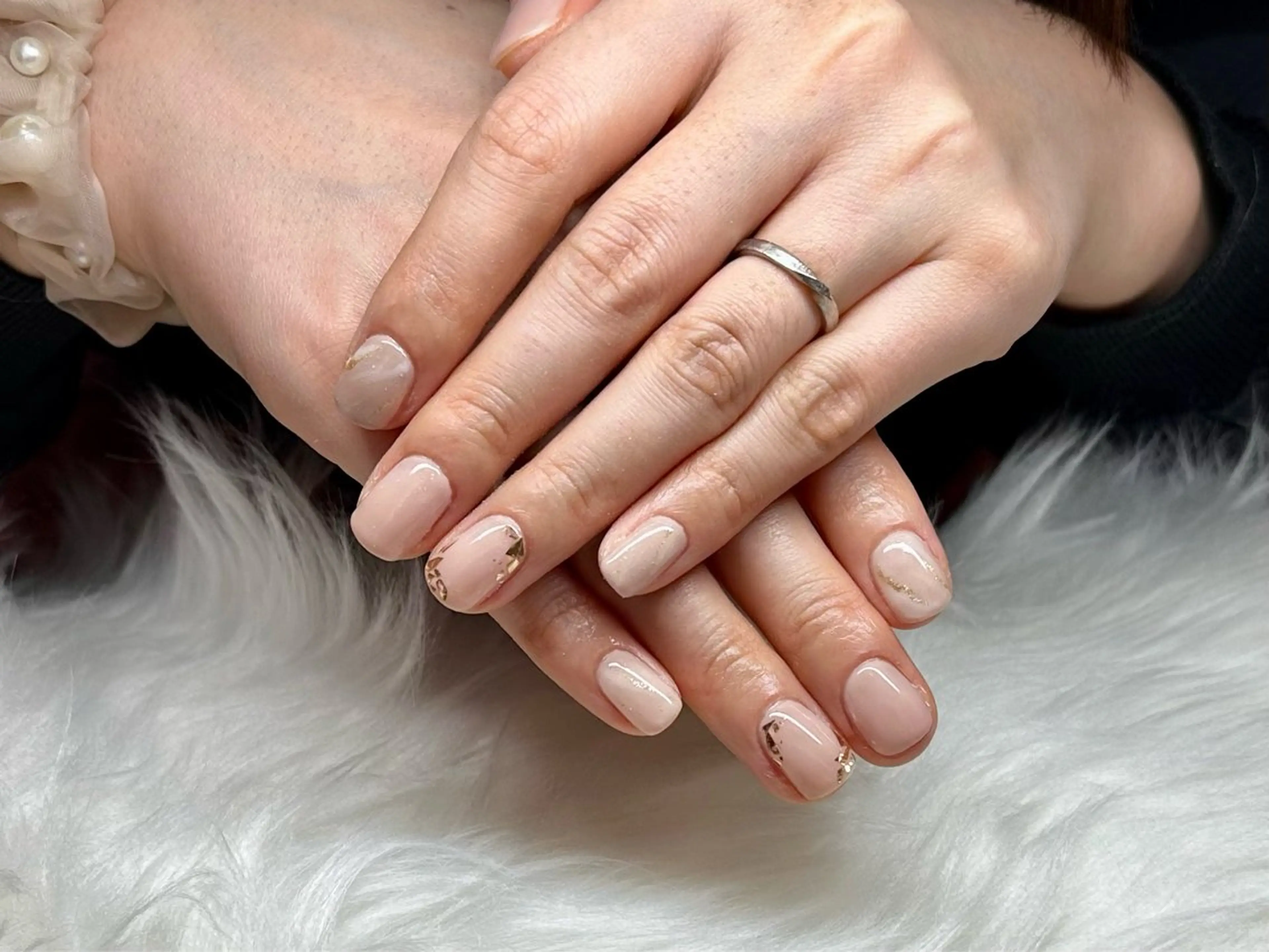 ネイル 大理石ネイル(マーブル) オフィスネイル ワンカラーネイル ハンドネイル Nailfy’s ナミ💓のネイルデザイン