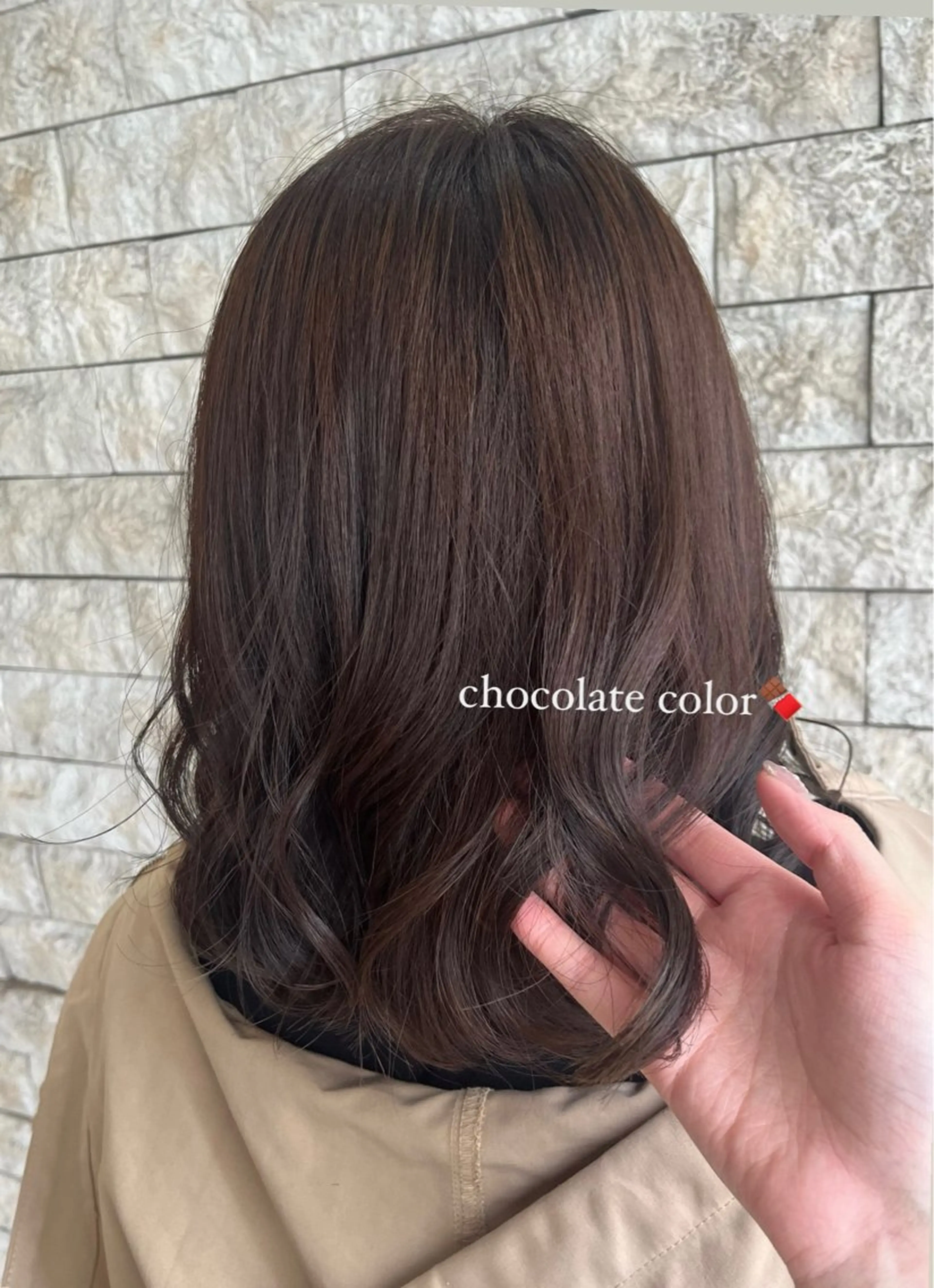 ミディアム カラー ブラウンカラー 透明感カラー／ 艶感カラー／RAMUのヘアスタイル