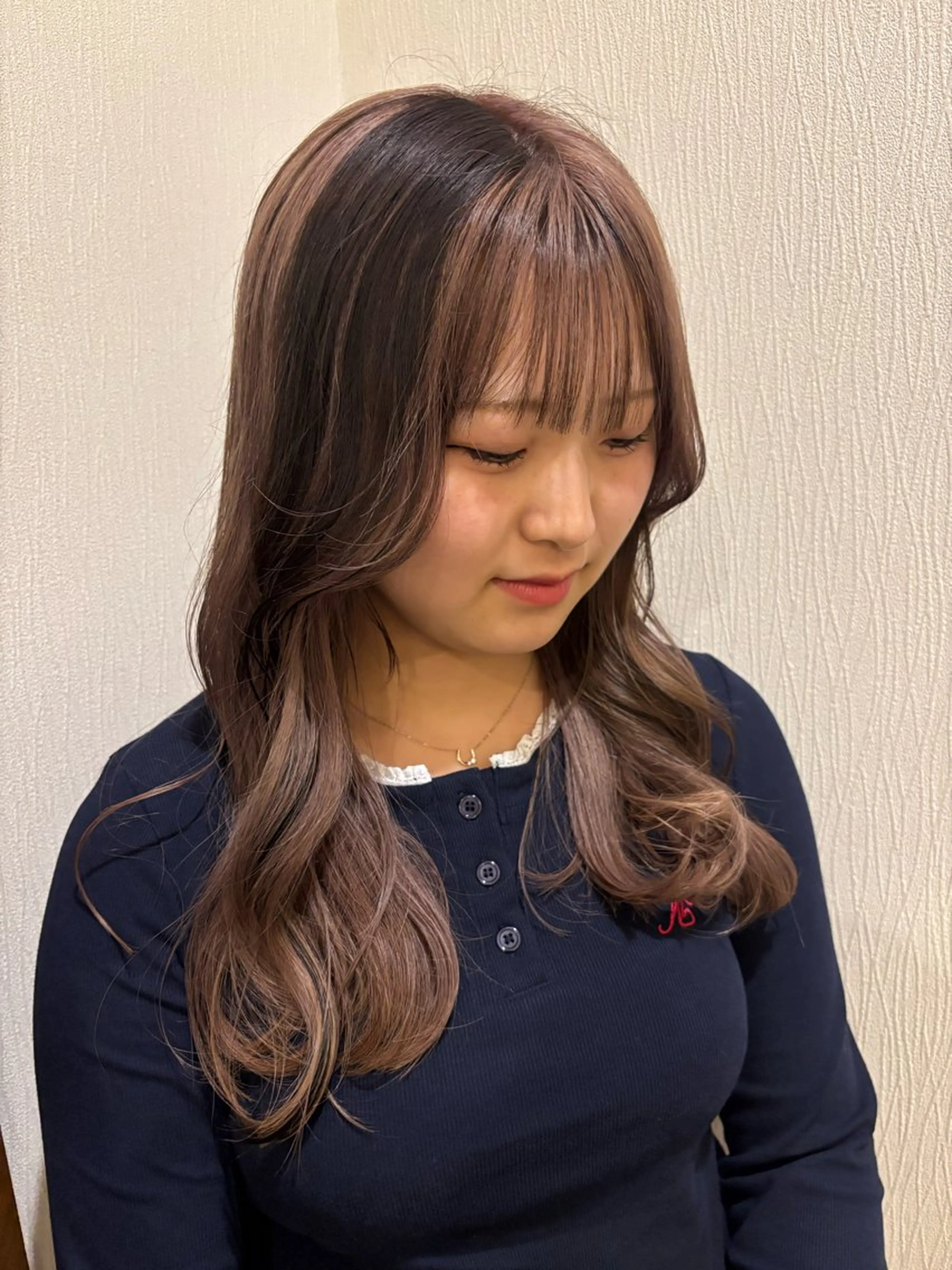 ロング カラー デザインカラー ハイトーンカラー 似合わせレイヤー/ Wカラー🧸こころのヘアスタイル