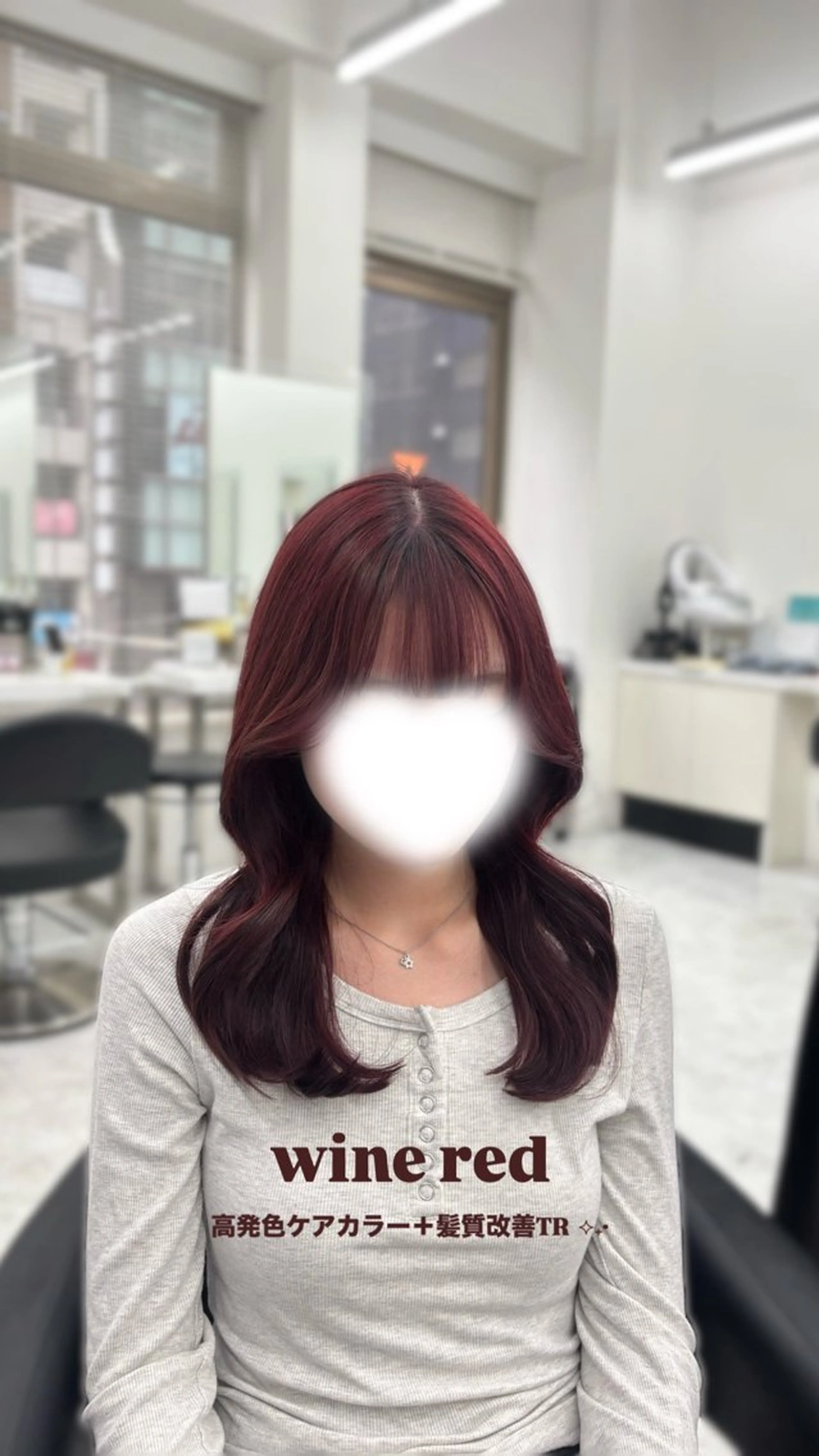 カラー ヘアカラー かわいい艶髪🤍 れいな🤍のヘアスタイル