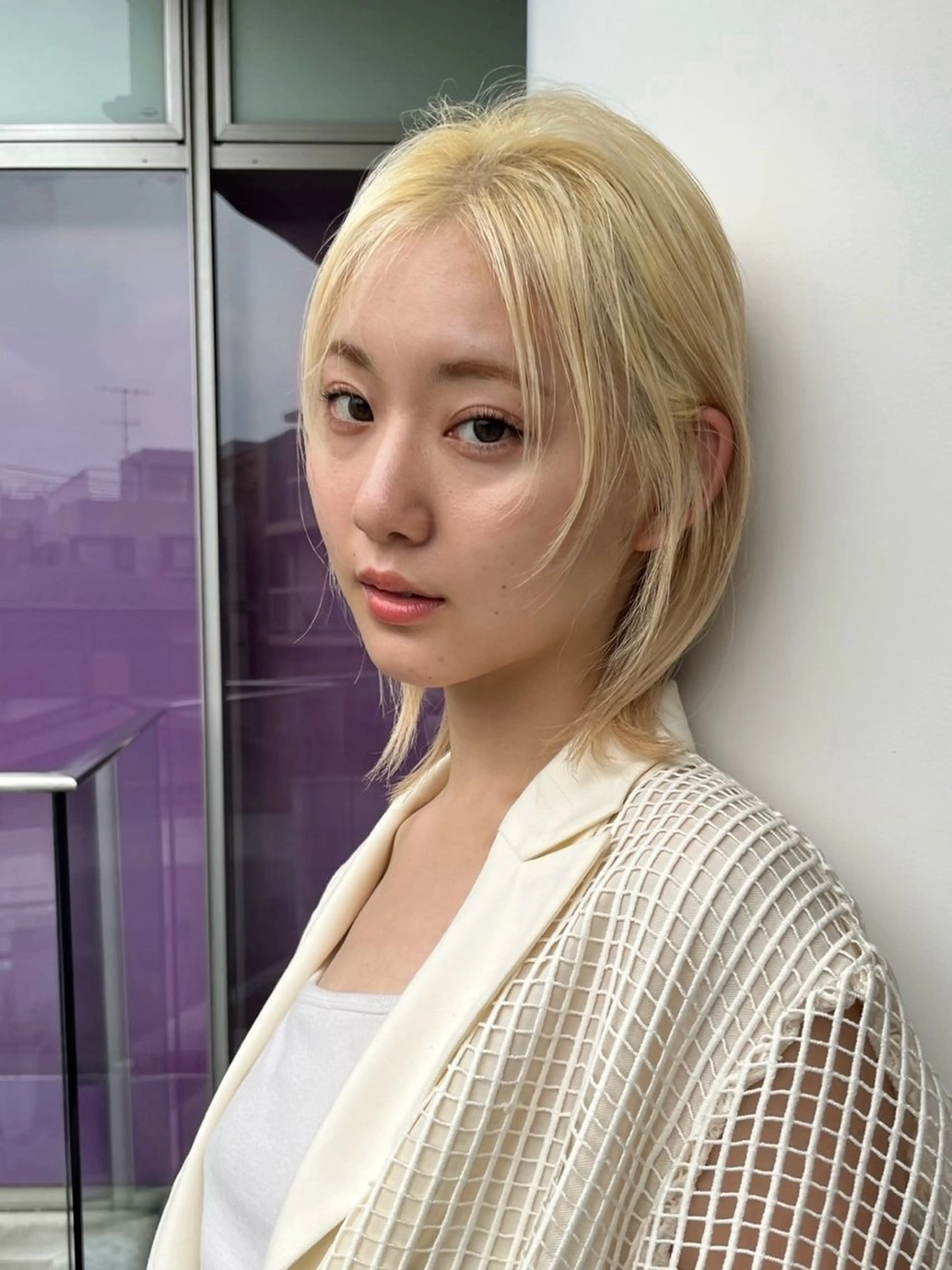 ミディアム カット ヘアカラー トリートメント 透明感カラー/似合わ せカット/大島実加永のヘアスタイル