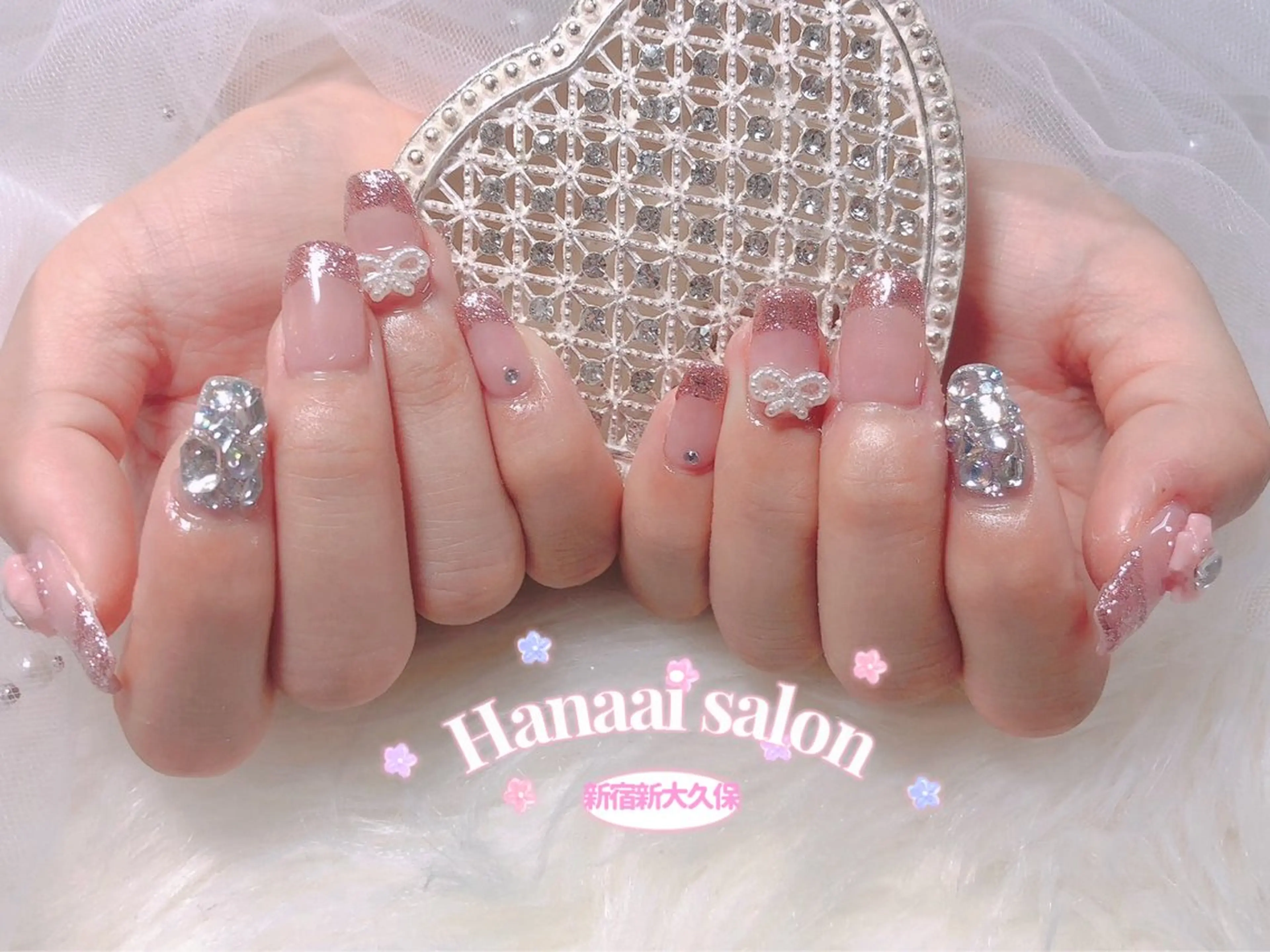 ミディアム ハンドネイル Hanaai salon あまねのネイルデザイン