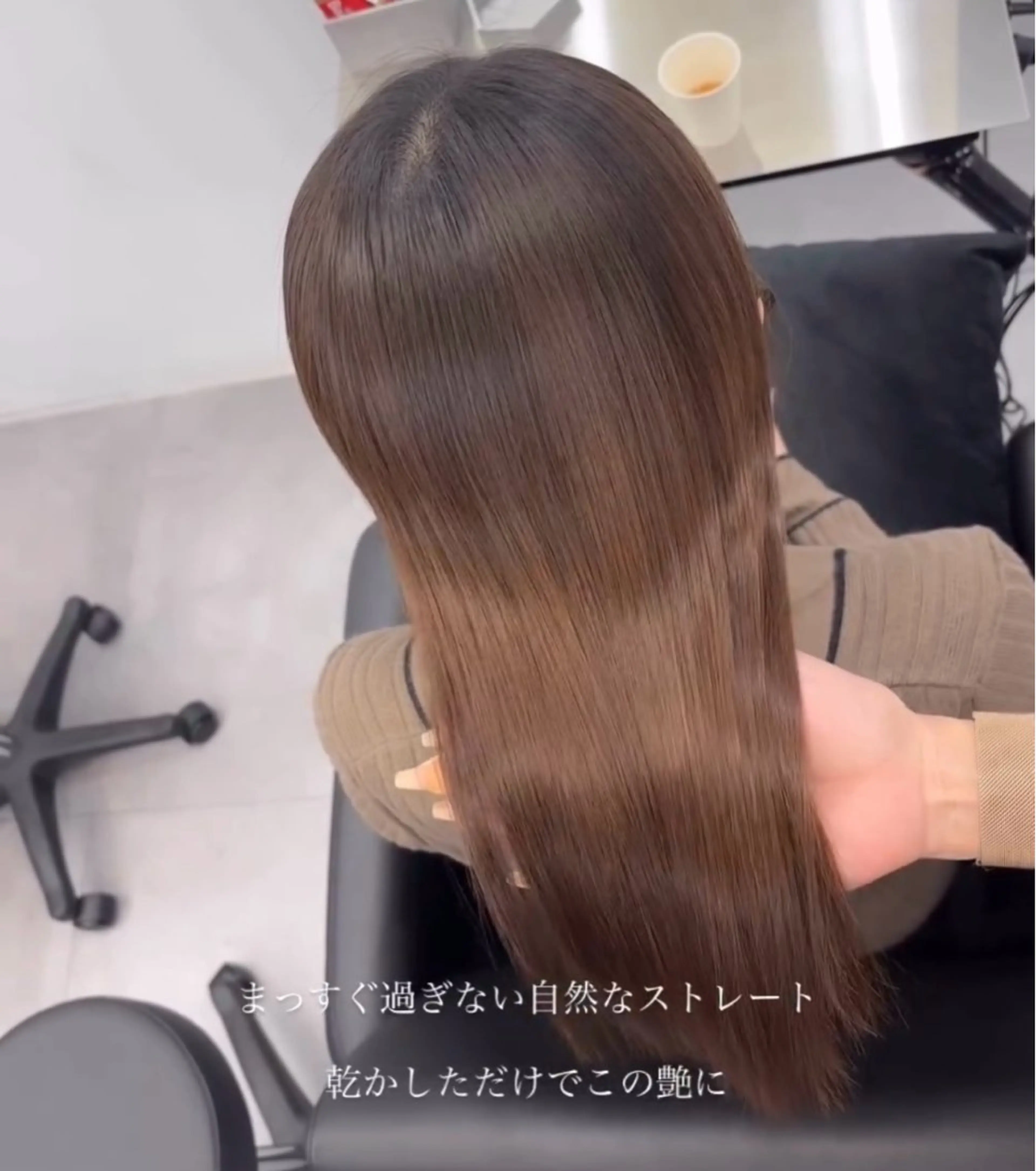 ロング カラー 縮毛矯正 ヘアカラー 縮毛矯正 巻ける縮毛矯正 Sachi🐰のヘアスタイル
