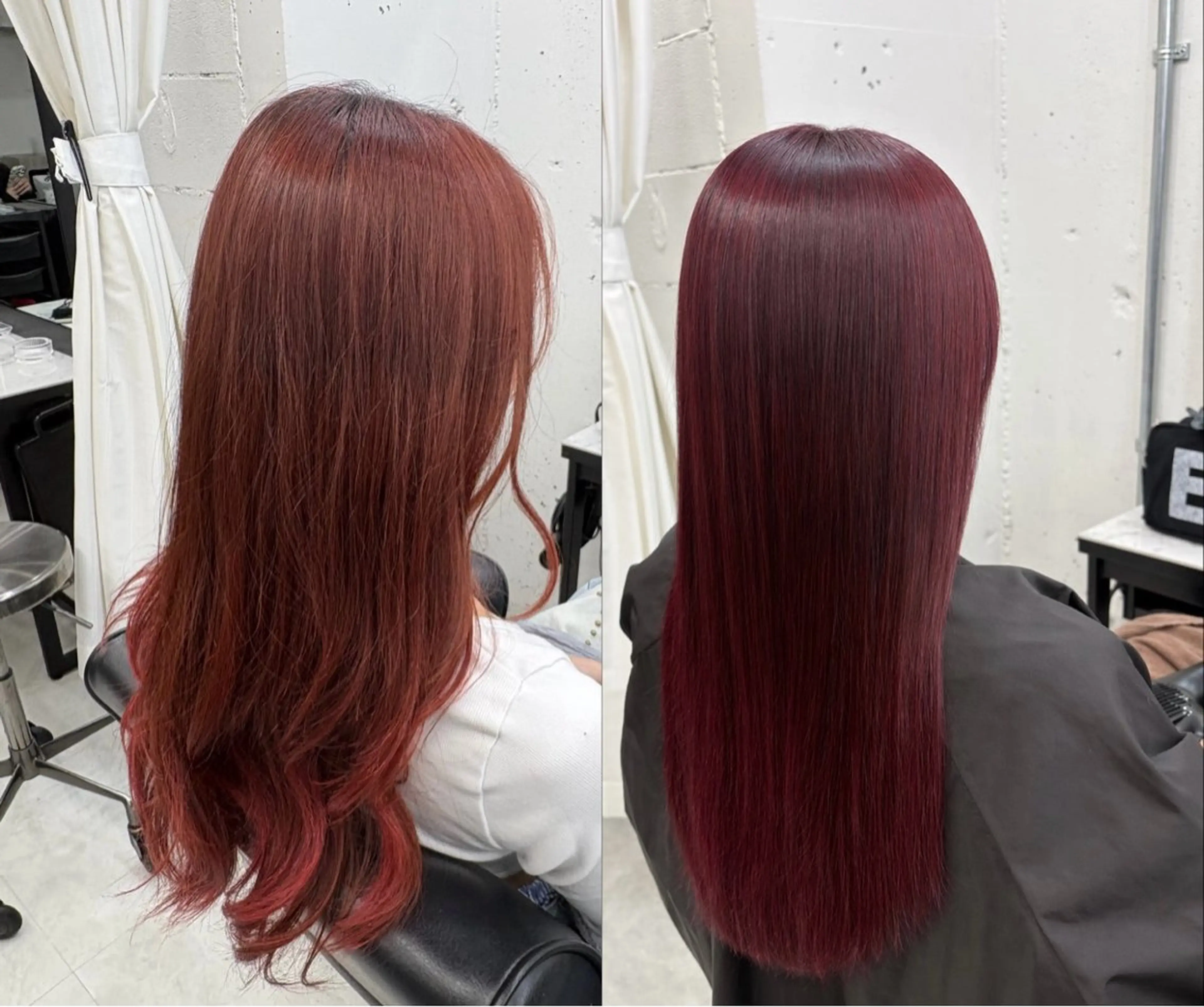 カラー オレンジ レッドカラー ヘアカラー 渋谷/ワンカラー MOCAのヘアスタイル