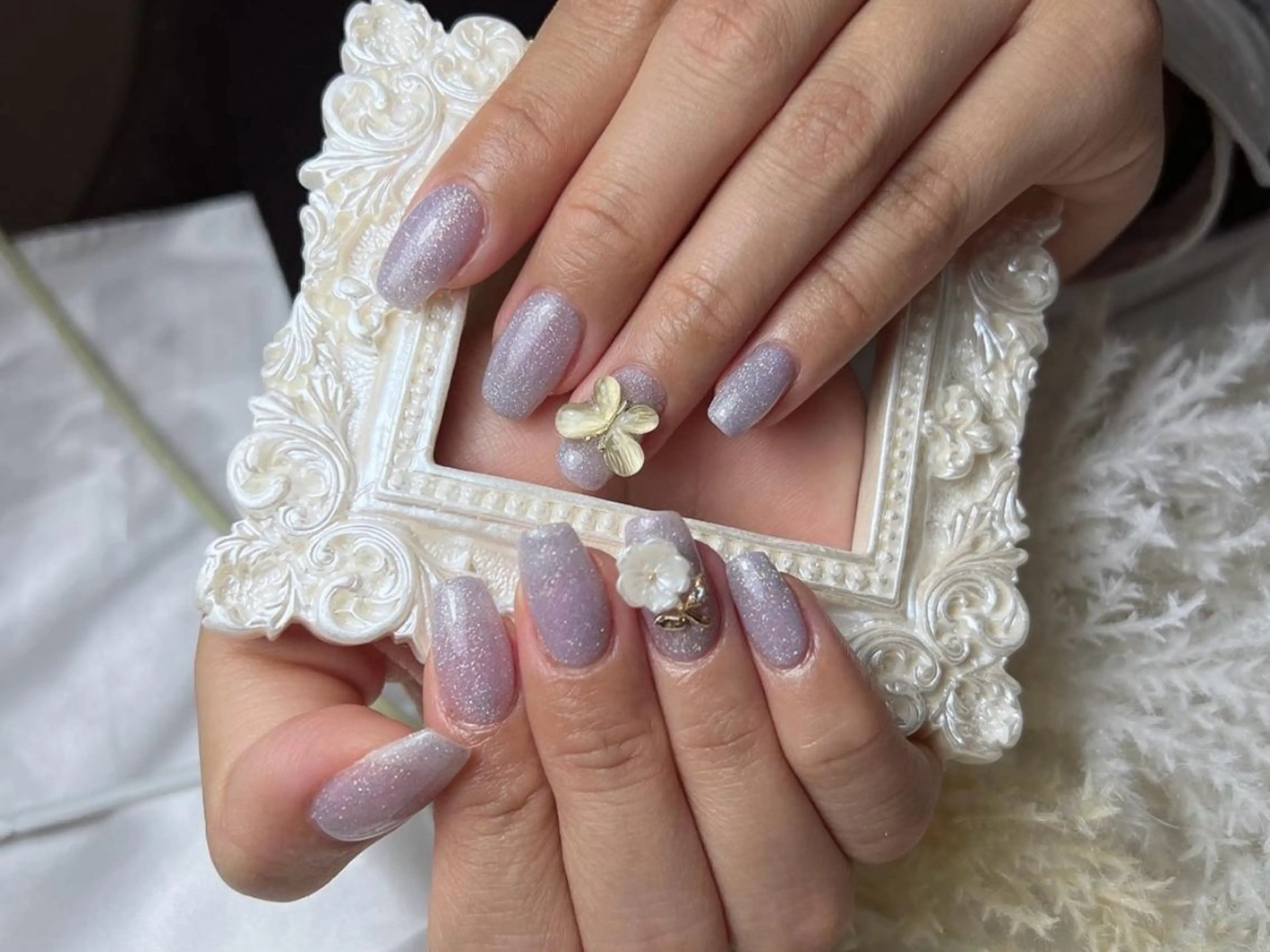 メンズ ネイル アートネイル フレンチネイル ジェルネイル キラキラネイル パラジェル ハンドネイル Bloom スカルプ専門店のネイルデザイン