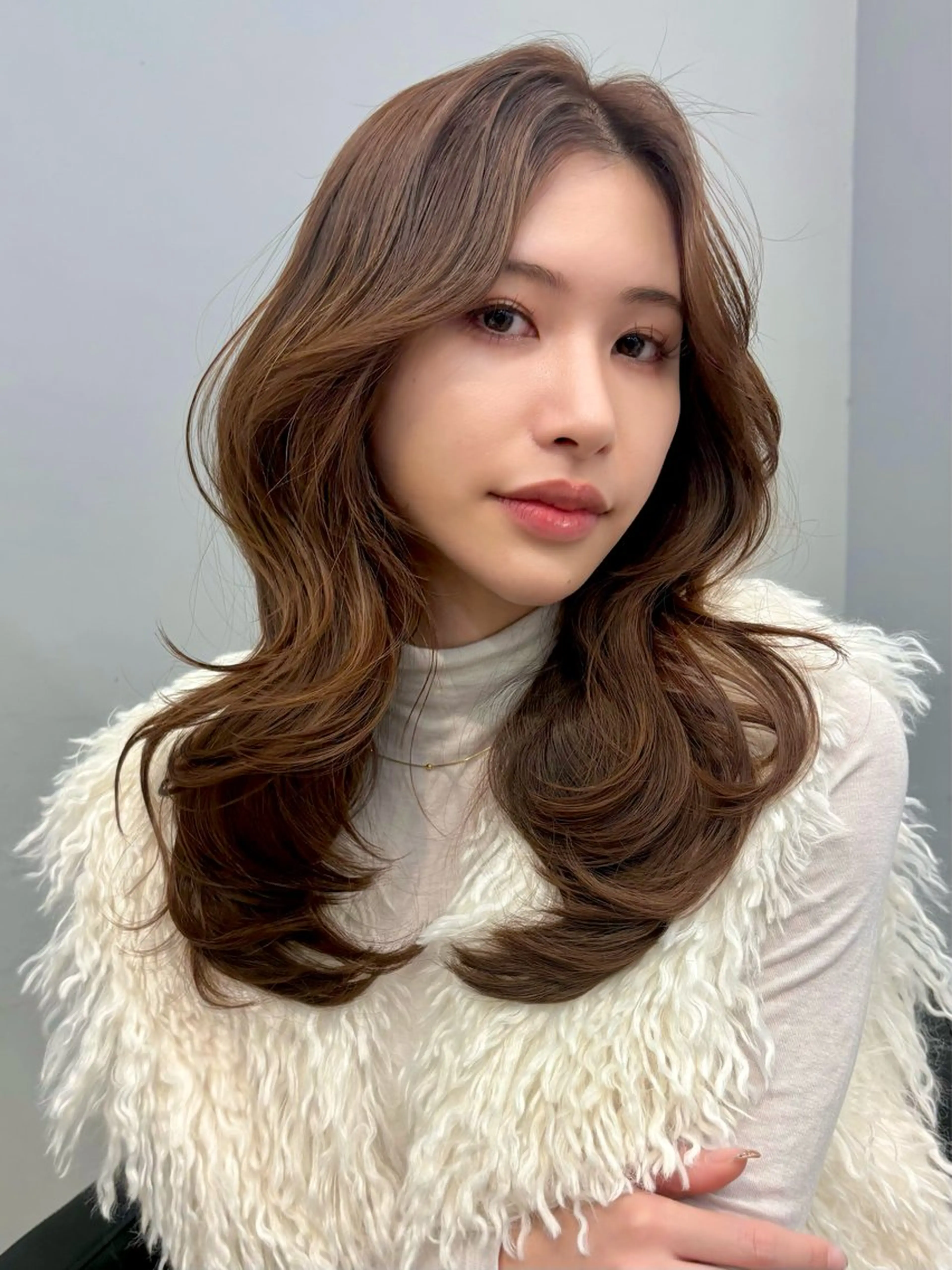 セミロング 韓国風ヘア レイヤーカット 似合わせカット レイヤーカット 韓国風/yukinoのヘアスタイル