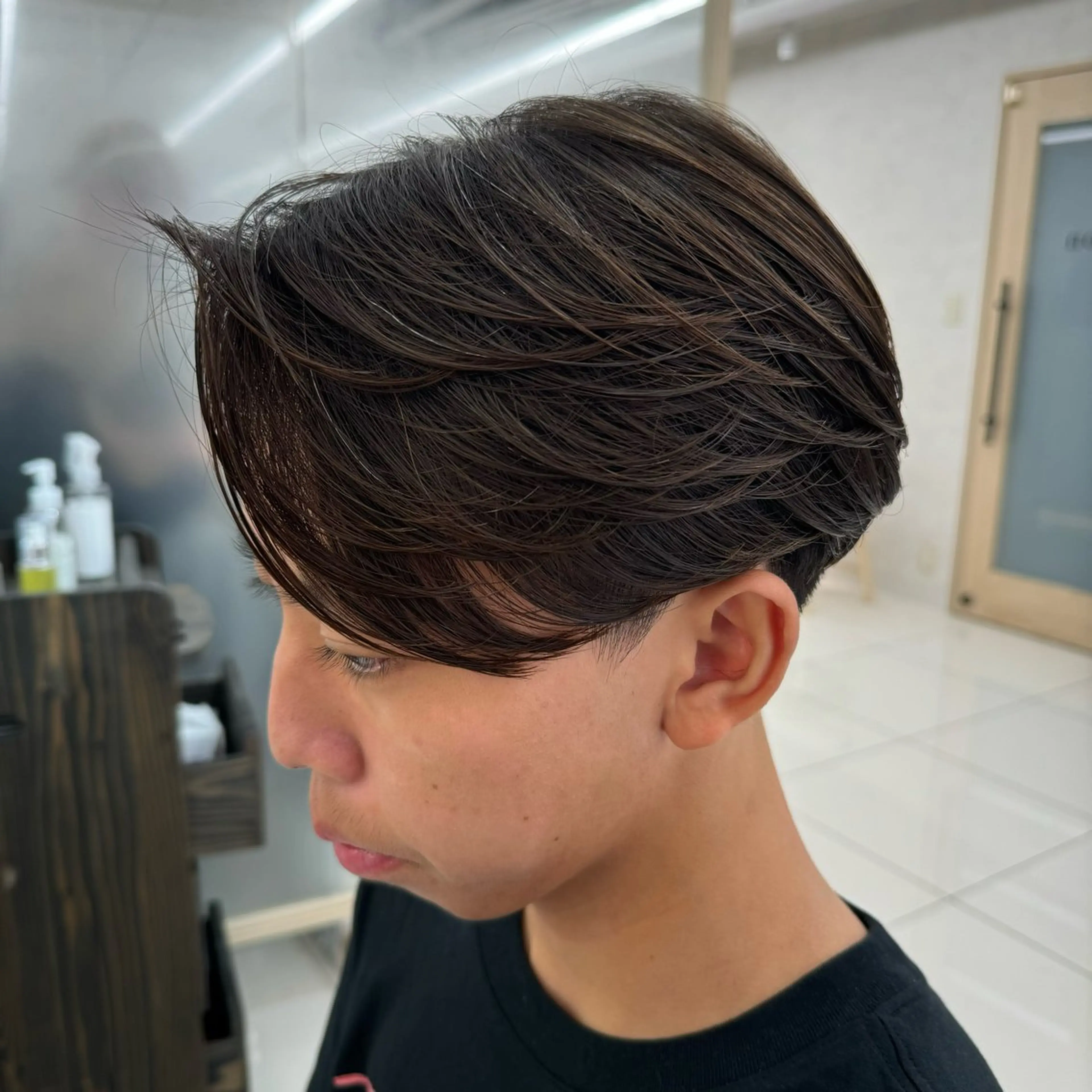 ミディアム パーマ メンズ 縮毛矯正 【メンズ縮毛矯正】 田中秀斗のヘアスタイル