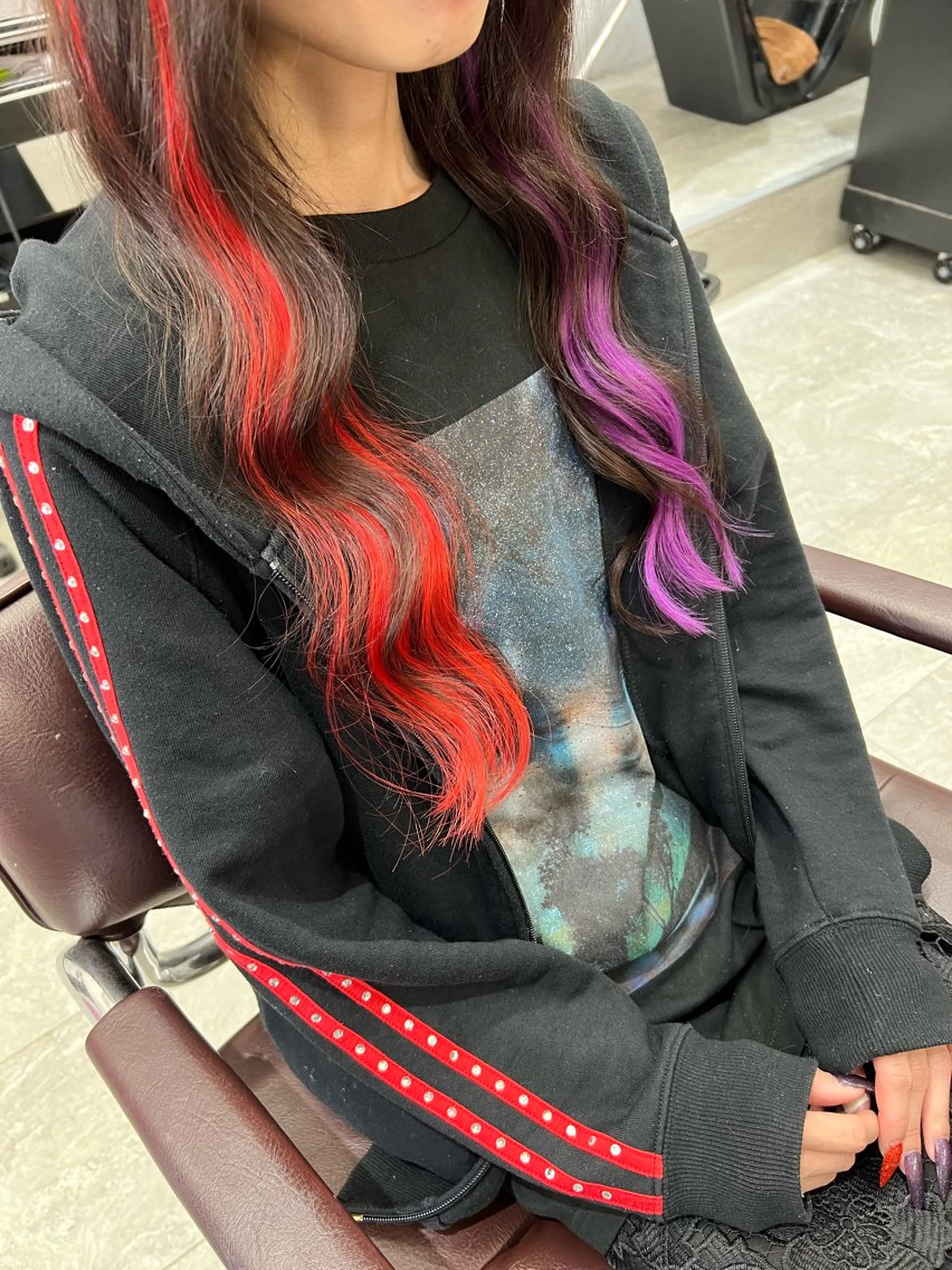 ロング カラー インナーカラー 心斎橋/エクステ /SEIYAのヘアスタイル