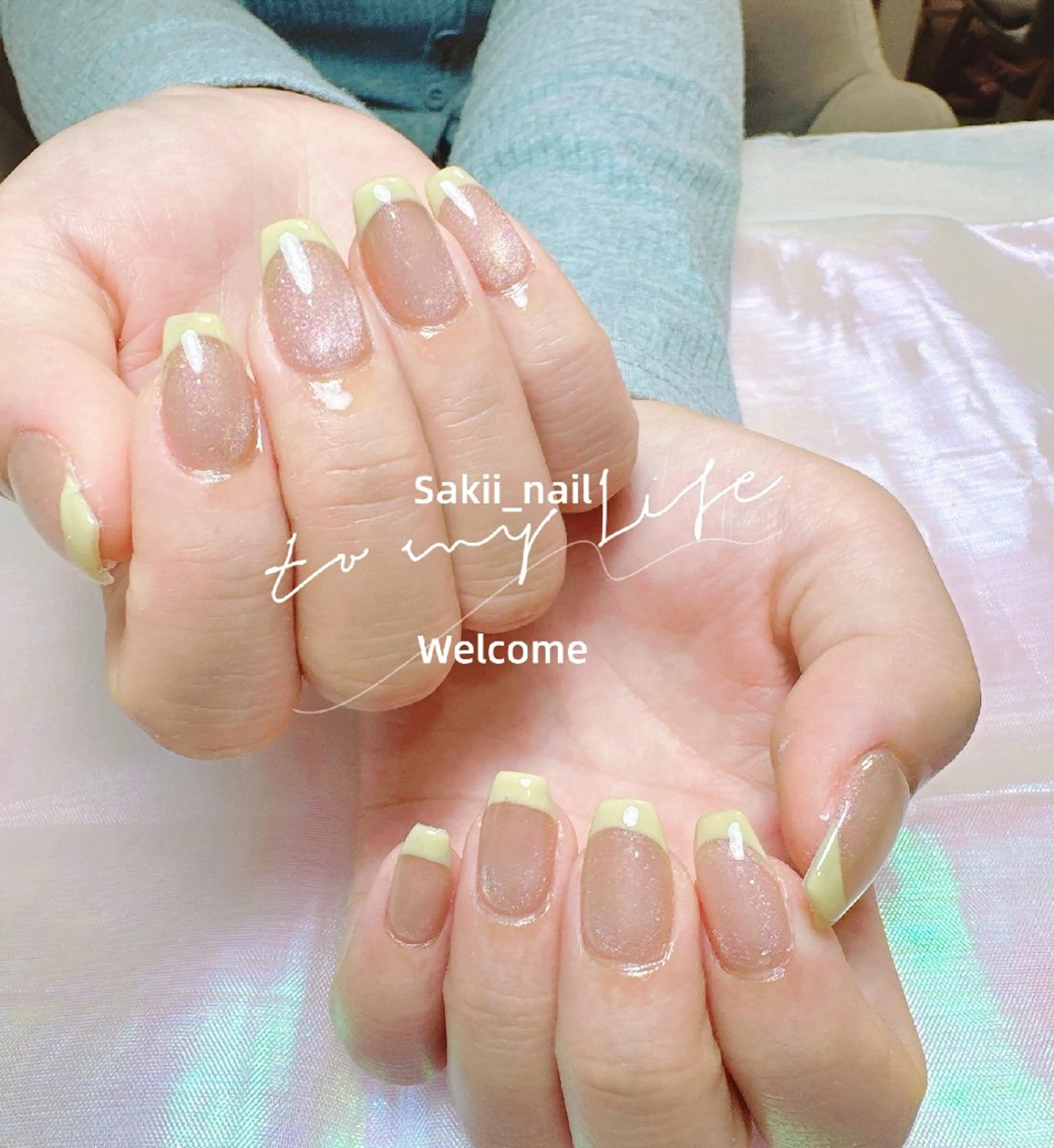 ネイル フレンチネイル マグネットネイル マグネットフレンチ sakii_nail 池袋のネイルデザイン