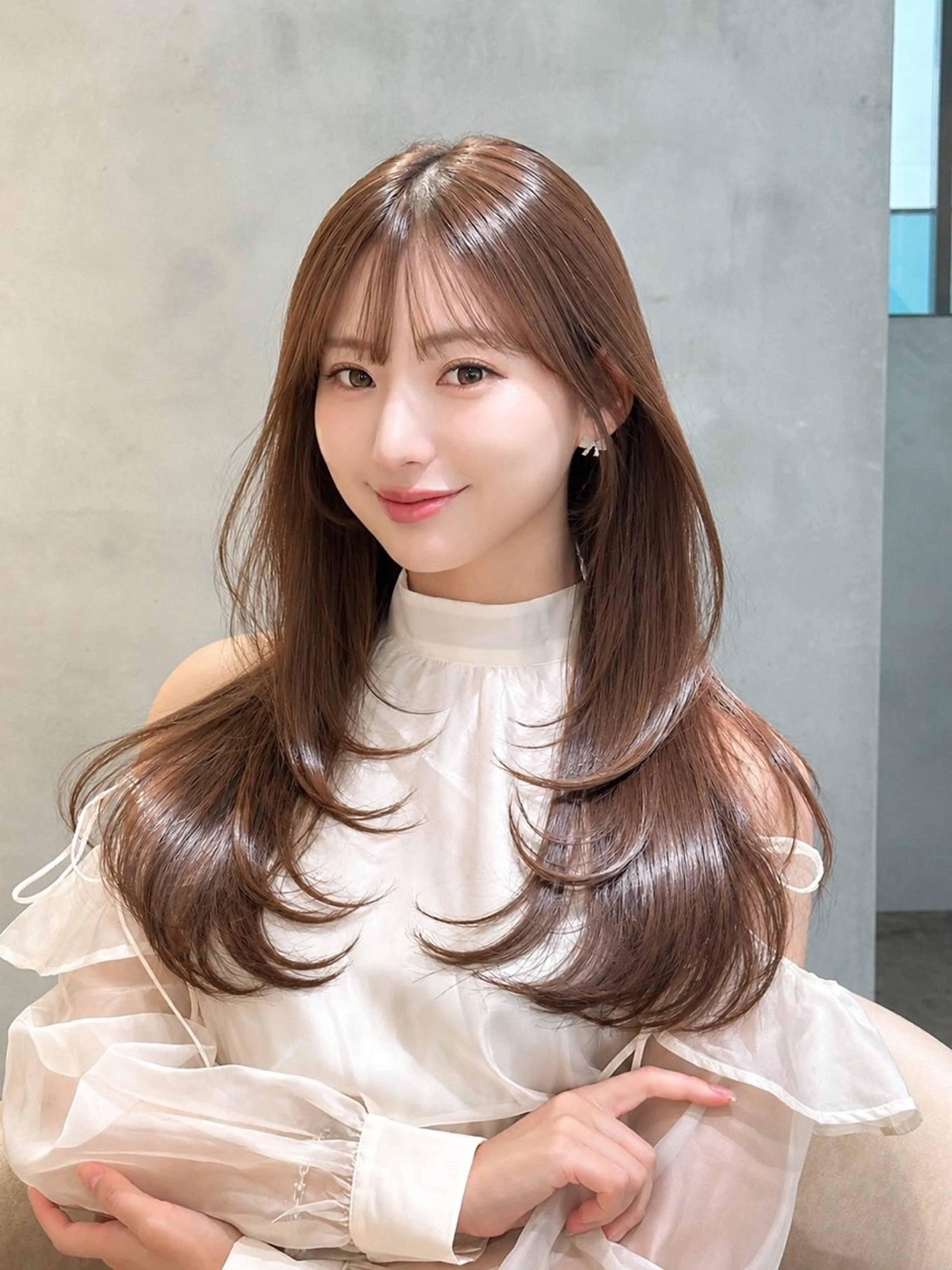 韓国風レイヤー限定💜 無料✂️カット➕スチームトリートメントの写真