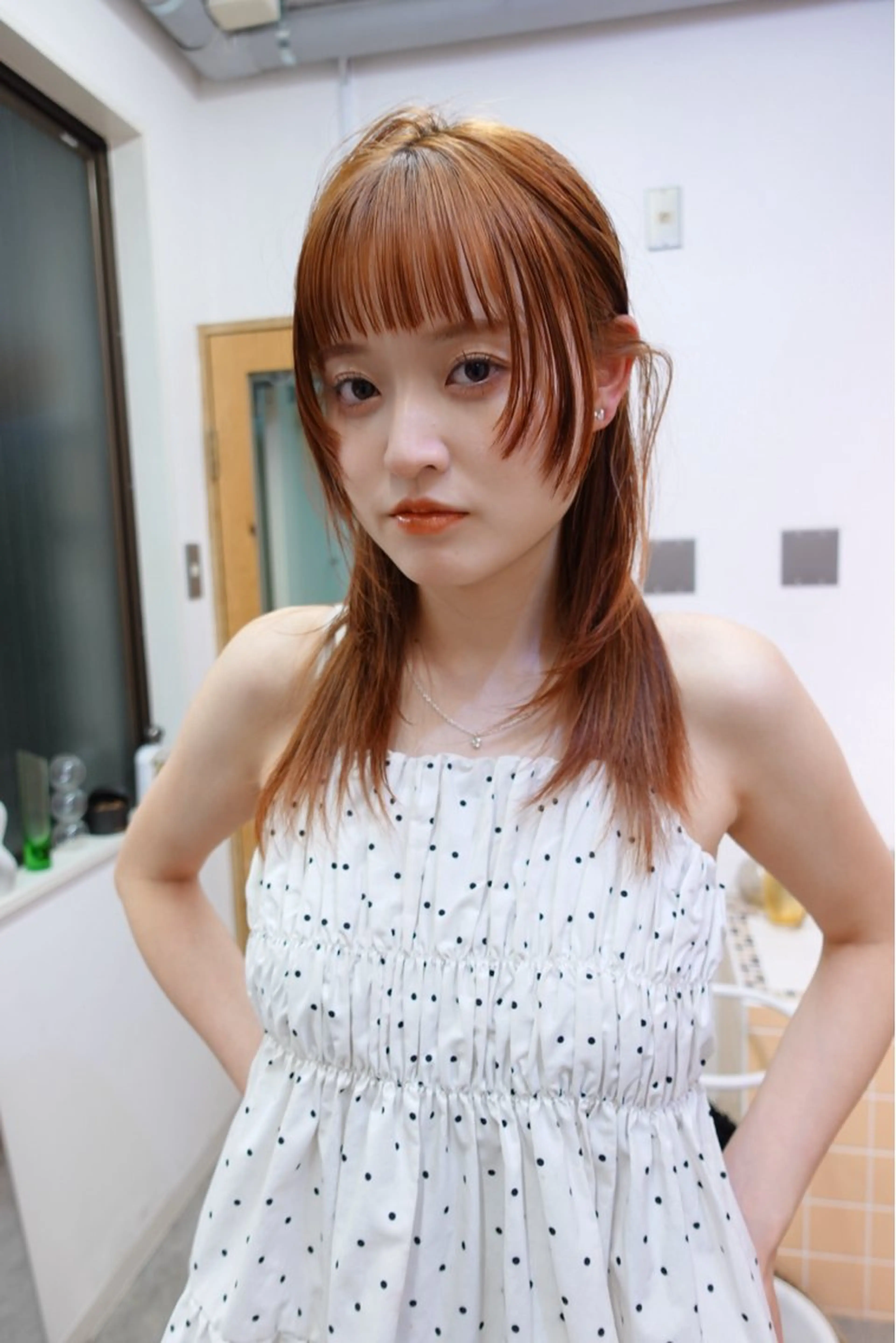 ミディアム カラー ヘアカラー sakura🌸 レイヤー/韓国ヘアのヘアスタイル