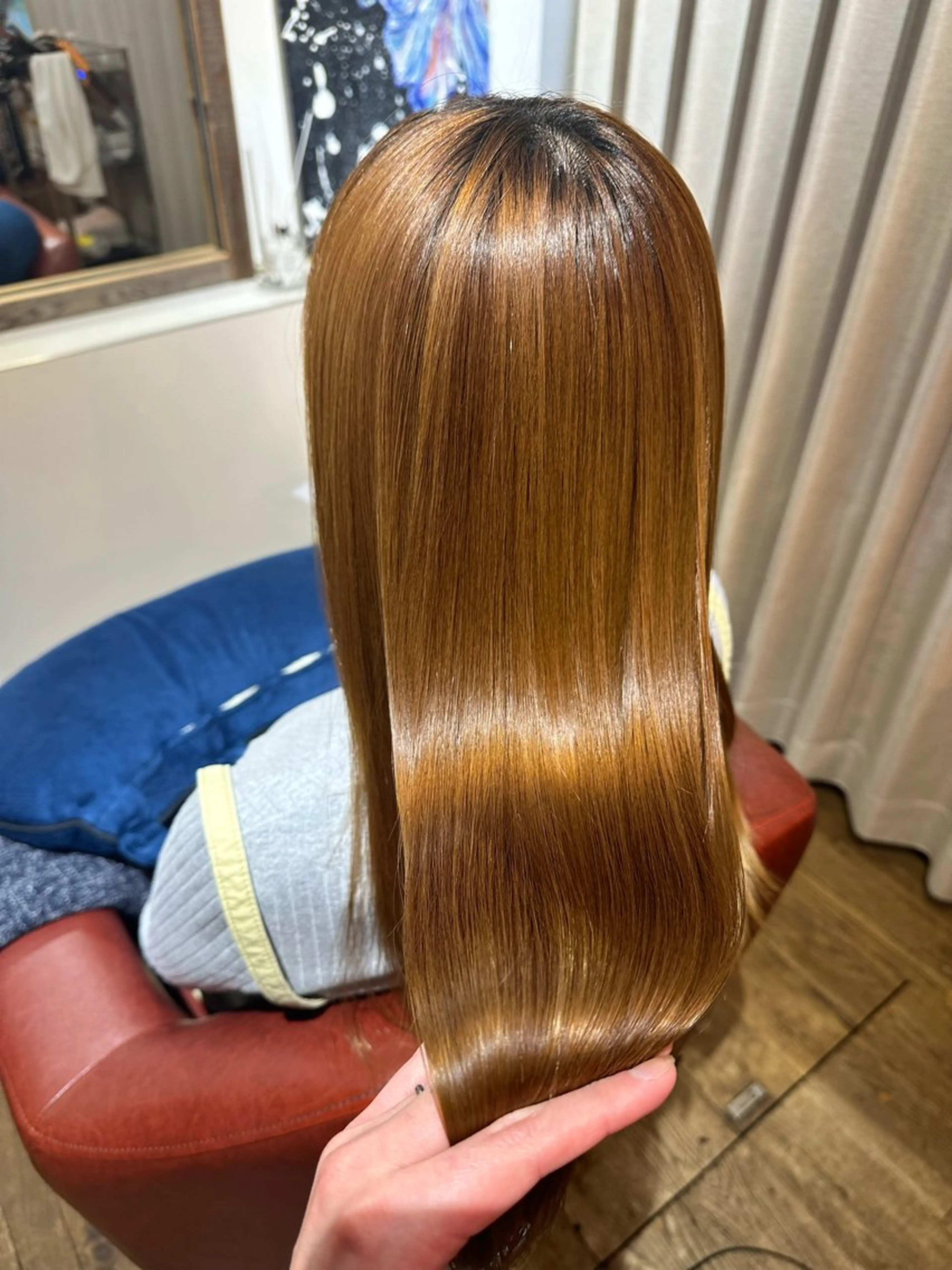 ロング 切りっぱなしボブ ボブ 髪質改善 韓国風ヘア トリートメント 新宿御苑前/新宿 Ryuseiのヘアスタイル