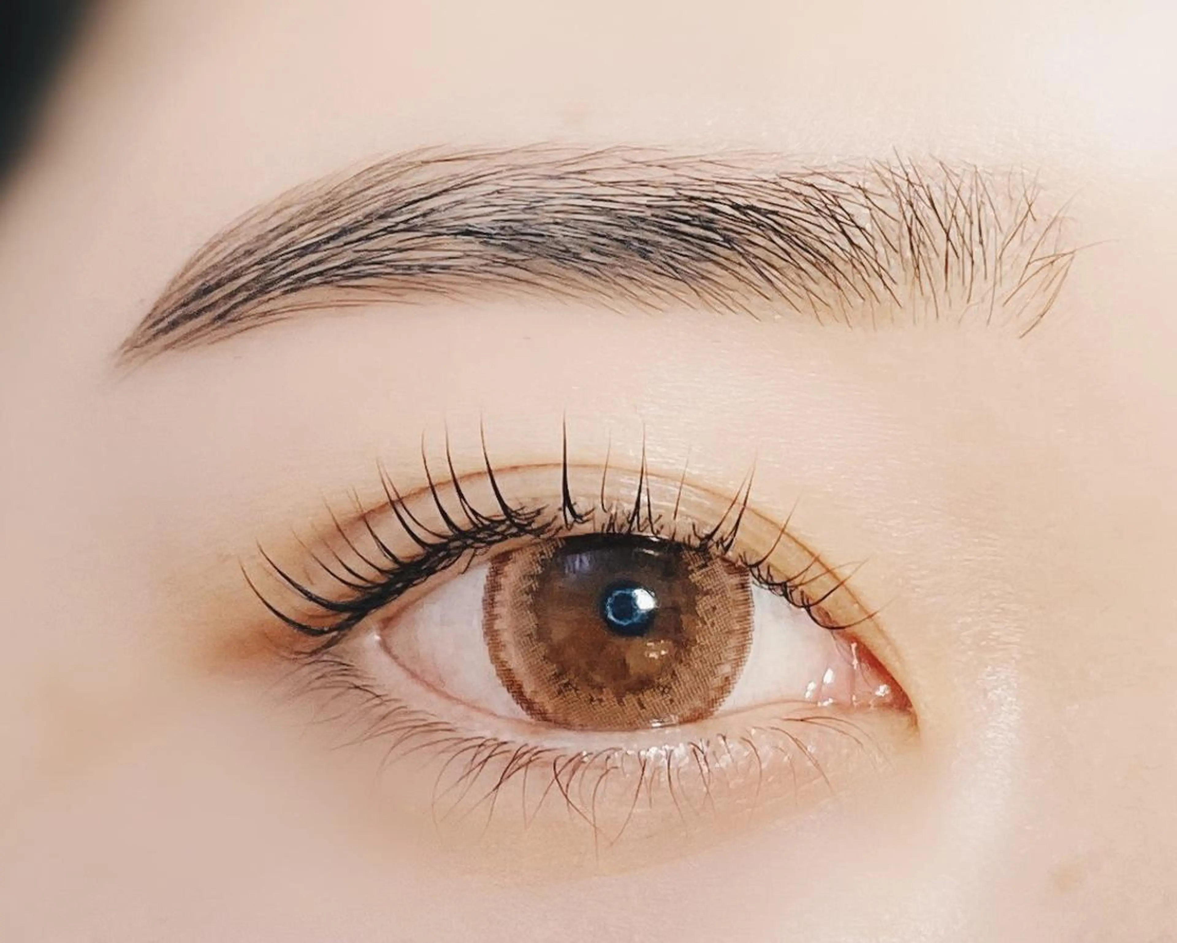 マスク美人セット❤️次世代パーマ✖️美眉スタイリング(眉毛ワックス脱毛)のセットメニューの写真