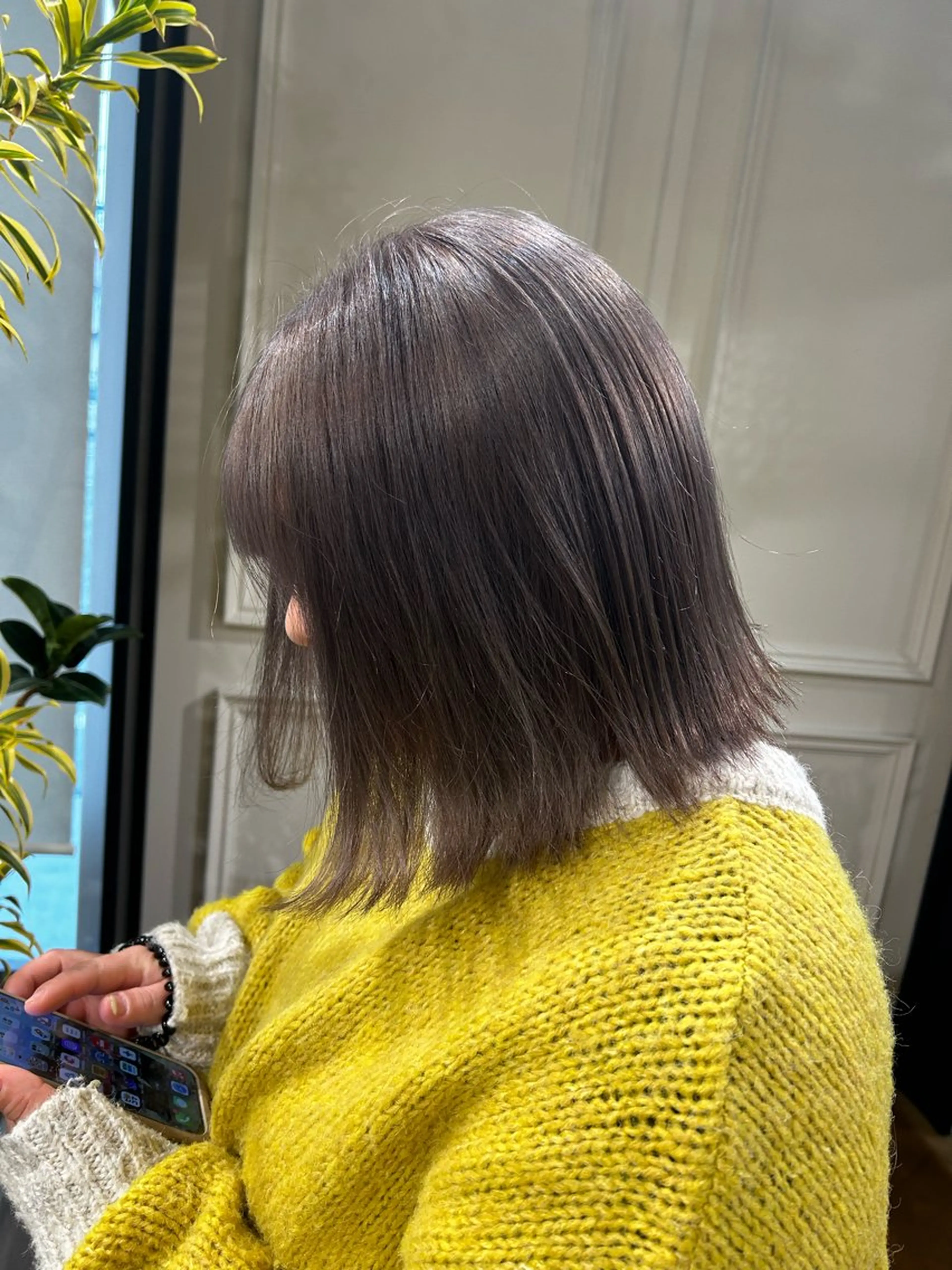 ミディアム カラー ブリーチ グレージュ ラベンダーカラー ラベンダーグレージュ ラベンダーグレー 透明感カラー🥣 yukihoのヘアスタイル