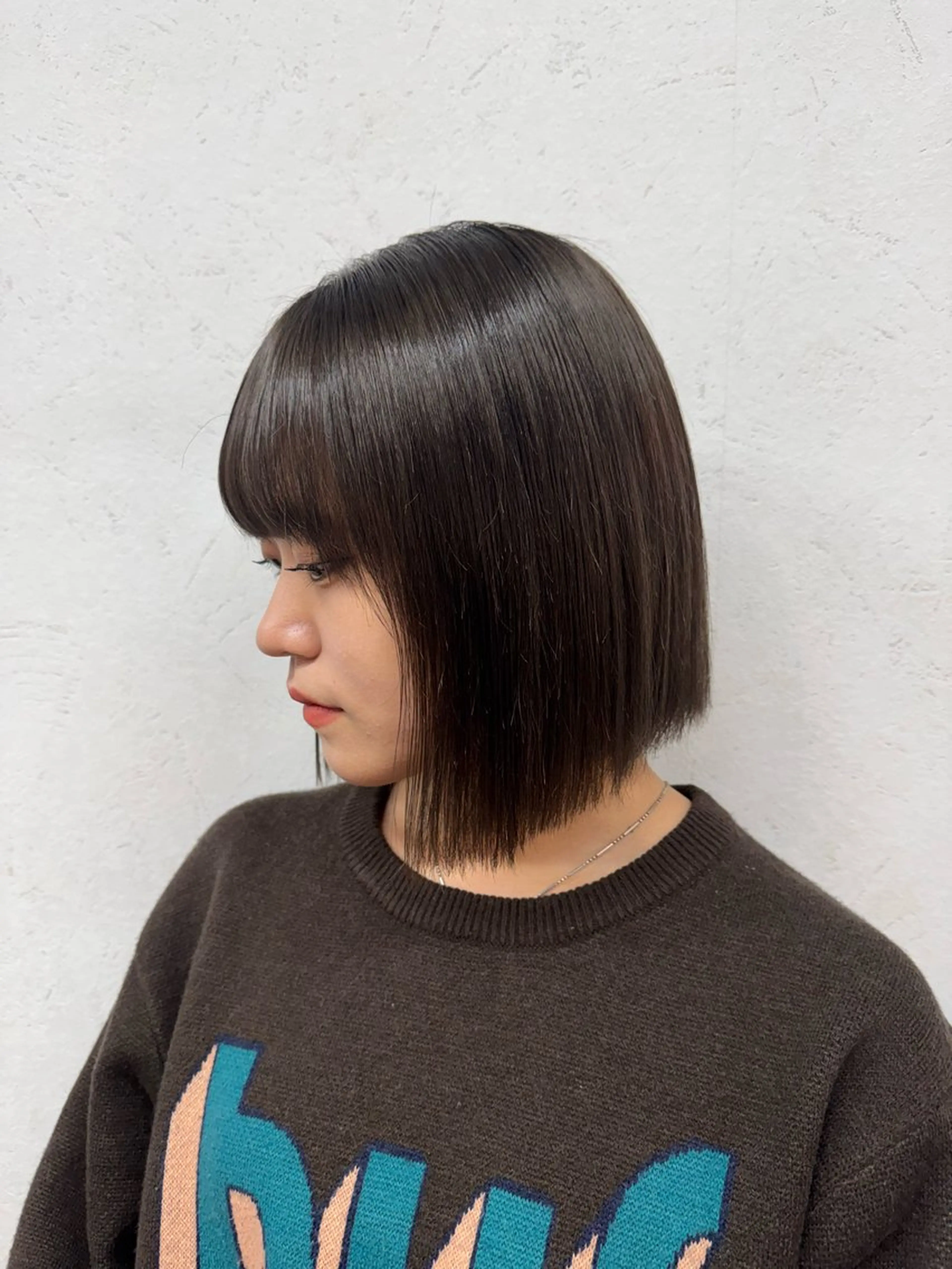 ミディアム 縮毛矯正/エクステ ヘアアレンジ/ひふみのヘアスタイル