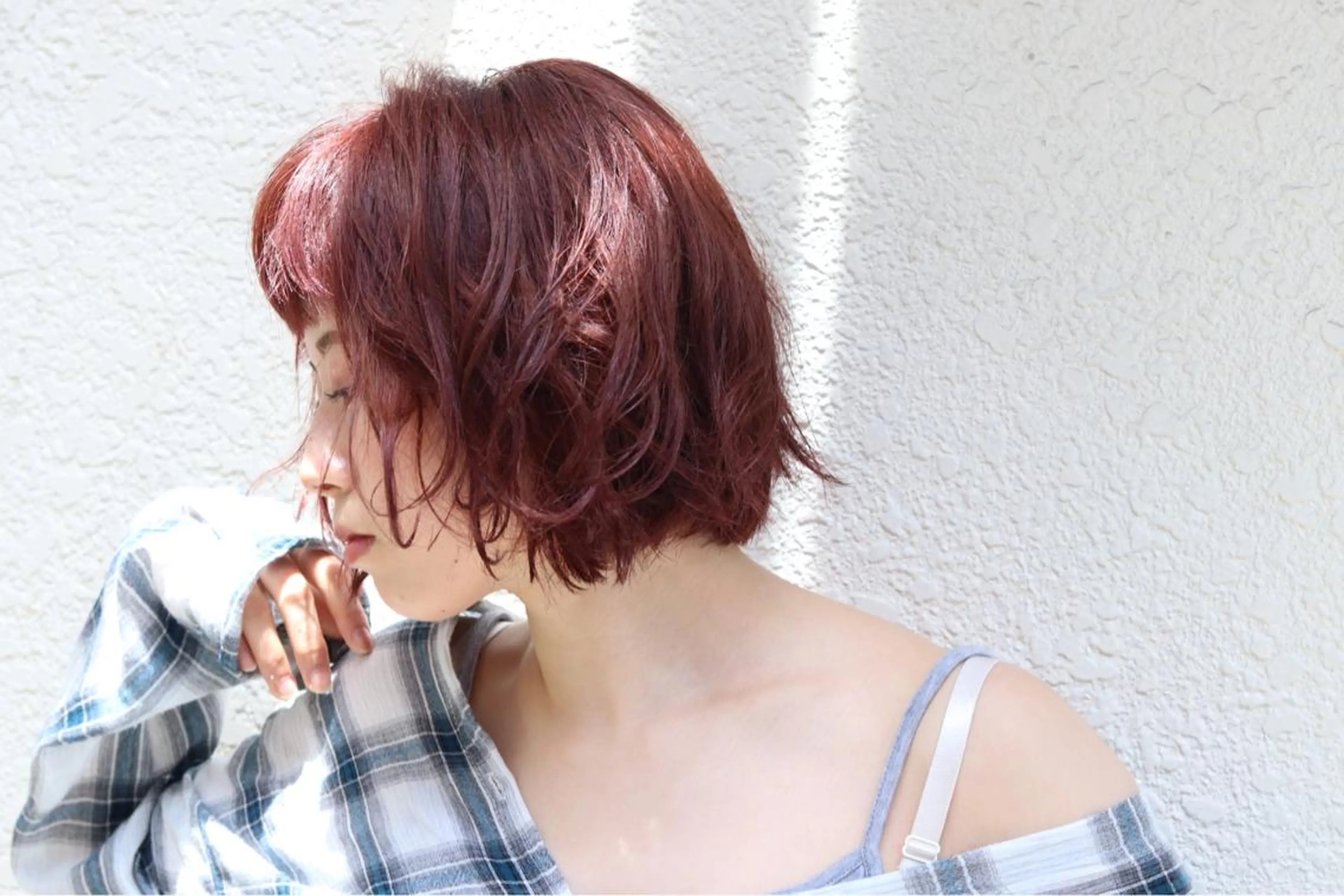 ミディアム カラー パーマ ヘアアレンジ 【白髪ぼかし 専門GBG】自由が丘のヘアスタイル