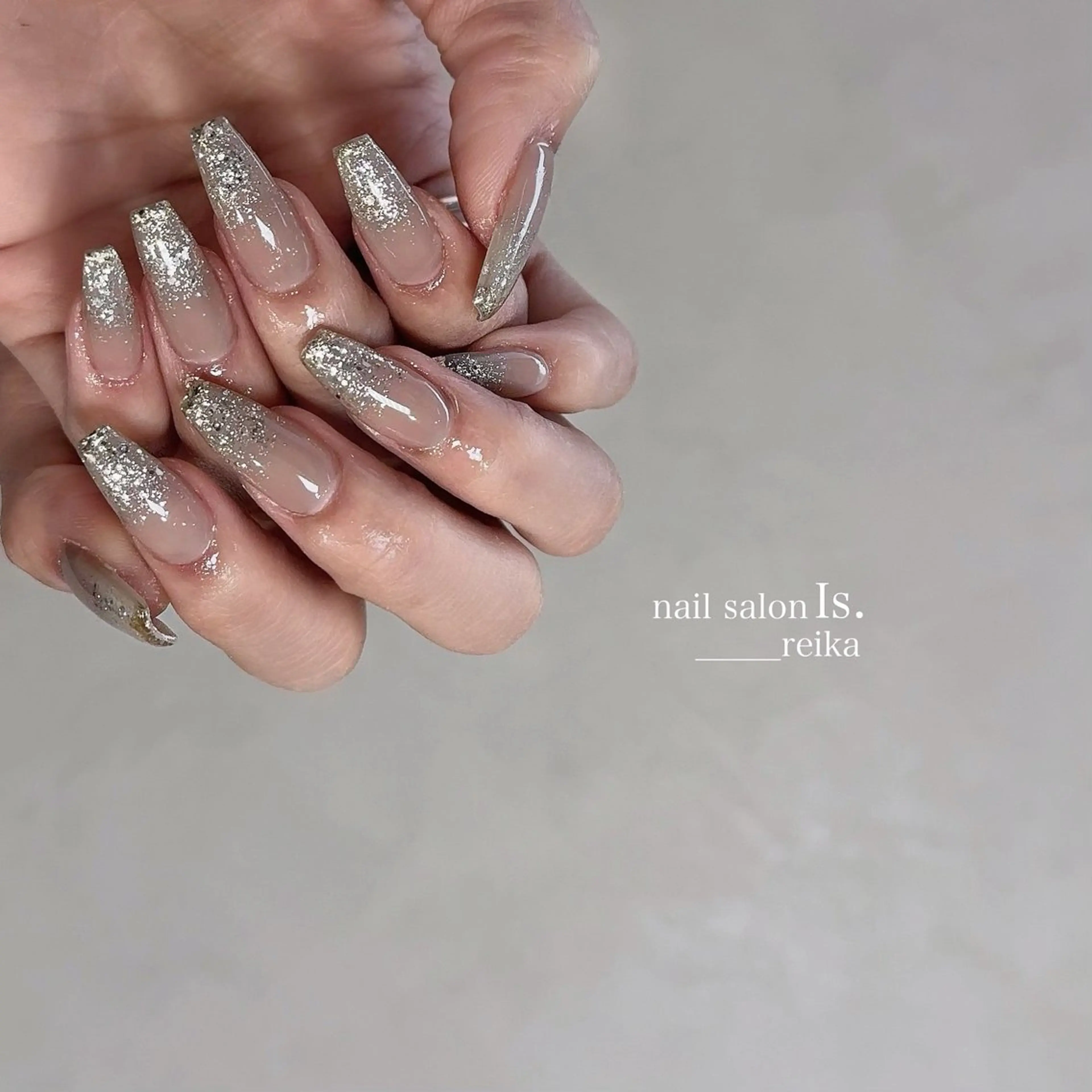 ネイル 長さ出し ハンドネイル nail salon Is.  reikaのネイルデザイン