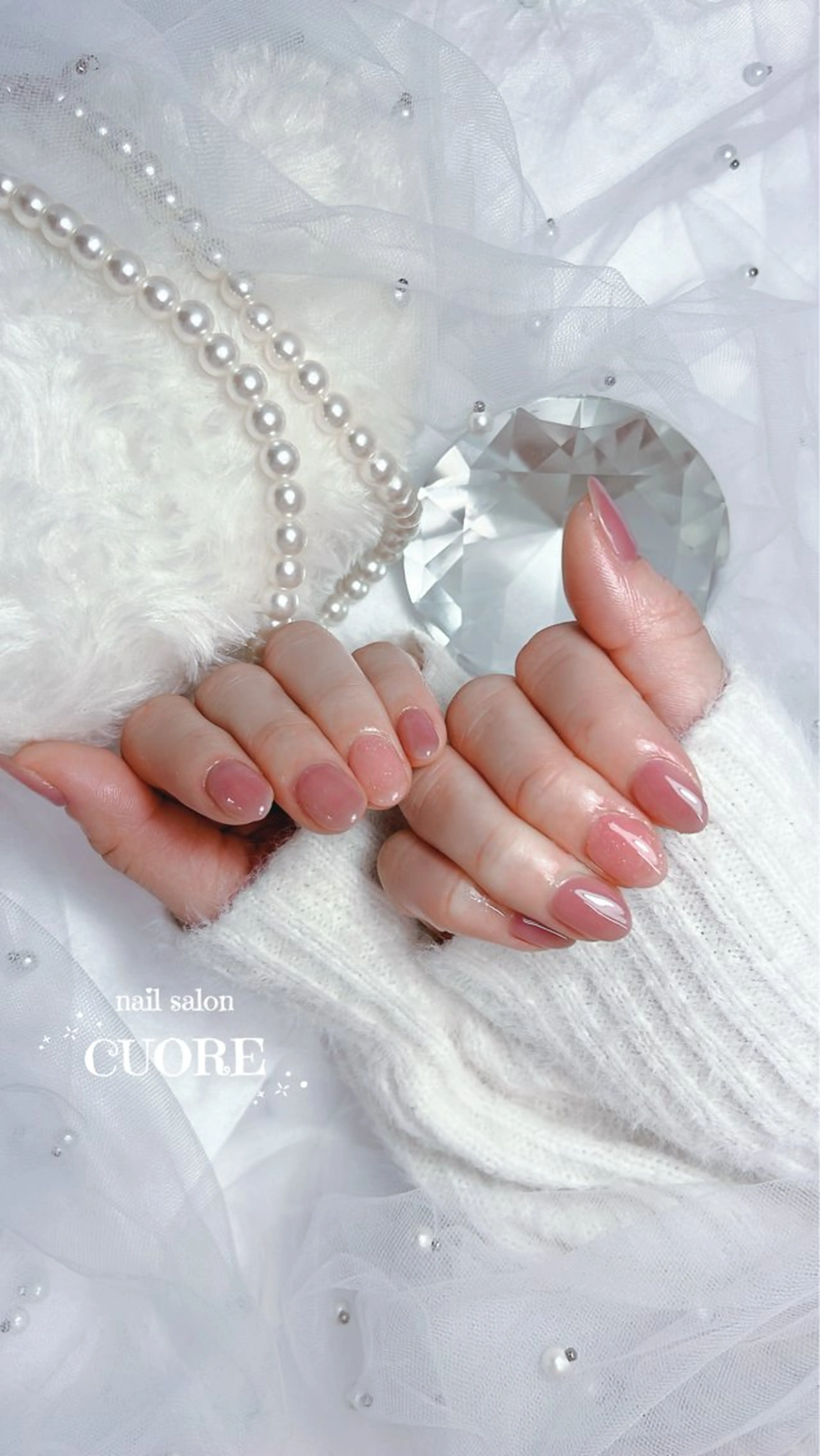 ネイル オフィスネイル ワンカラーネイル シンプルネイル ハンドネイル nail salon CUOREのネイルデザイン