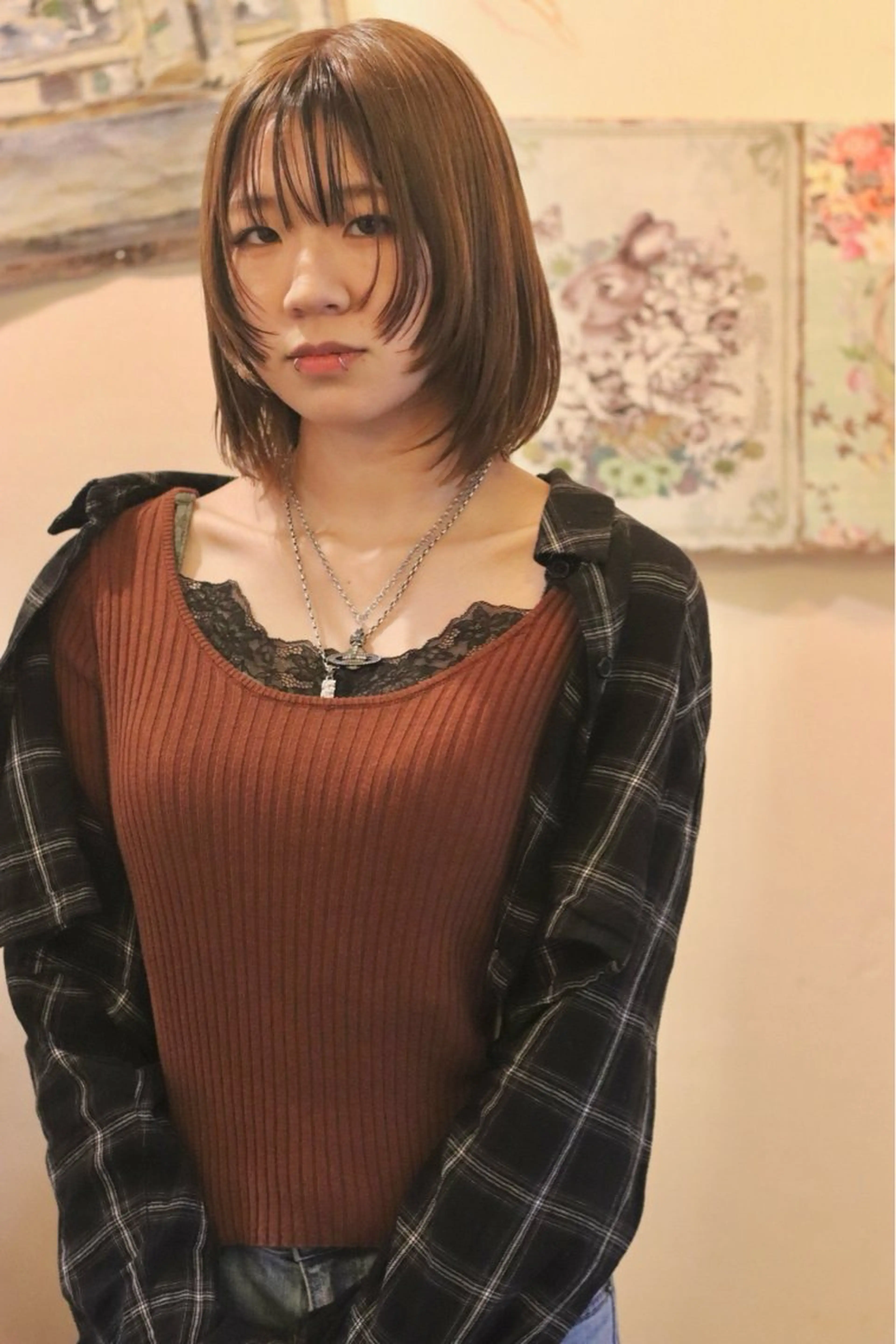 ミディアム カラー joh/メンズ/ ブリーチ/矢場町のヘアスタイル