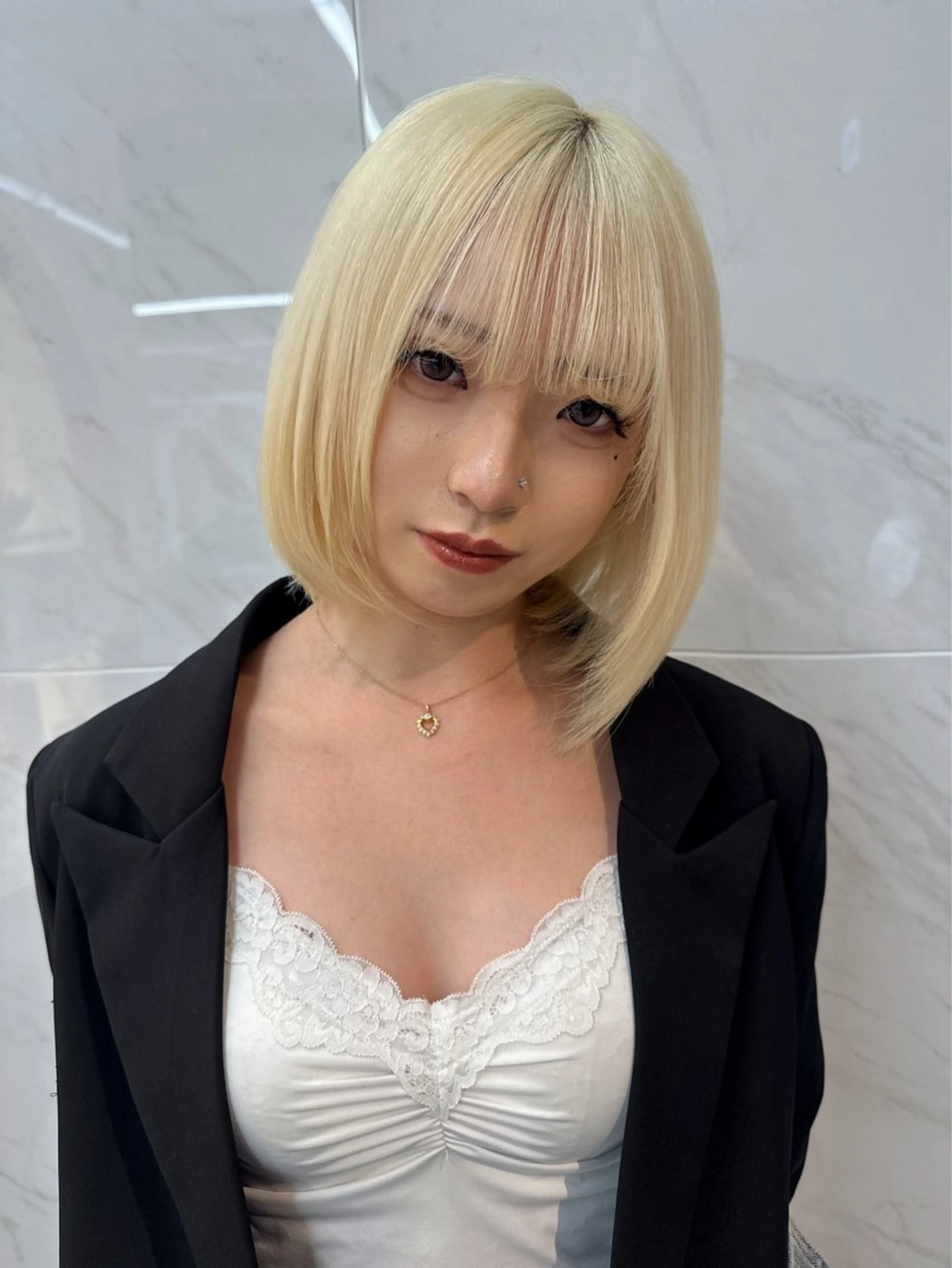 ショート カラー ヘアカラー ヘアセット 栄美容師/kiti /ボブ/ケントのヘアスタイル