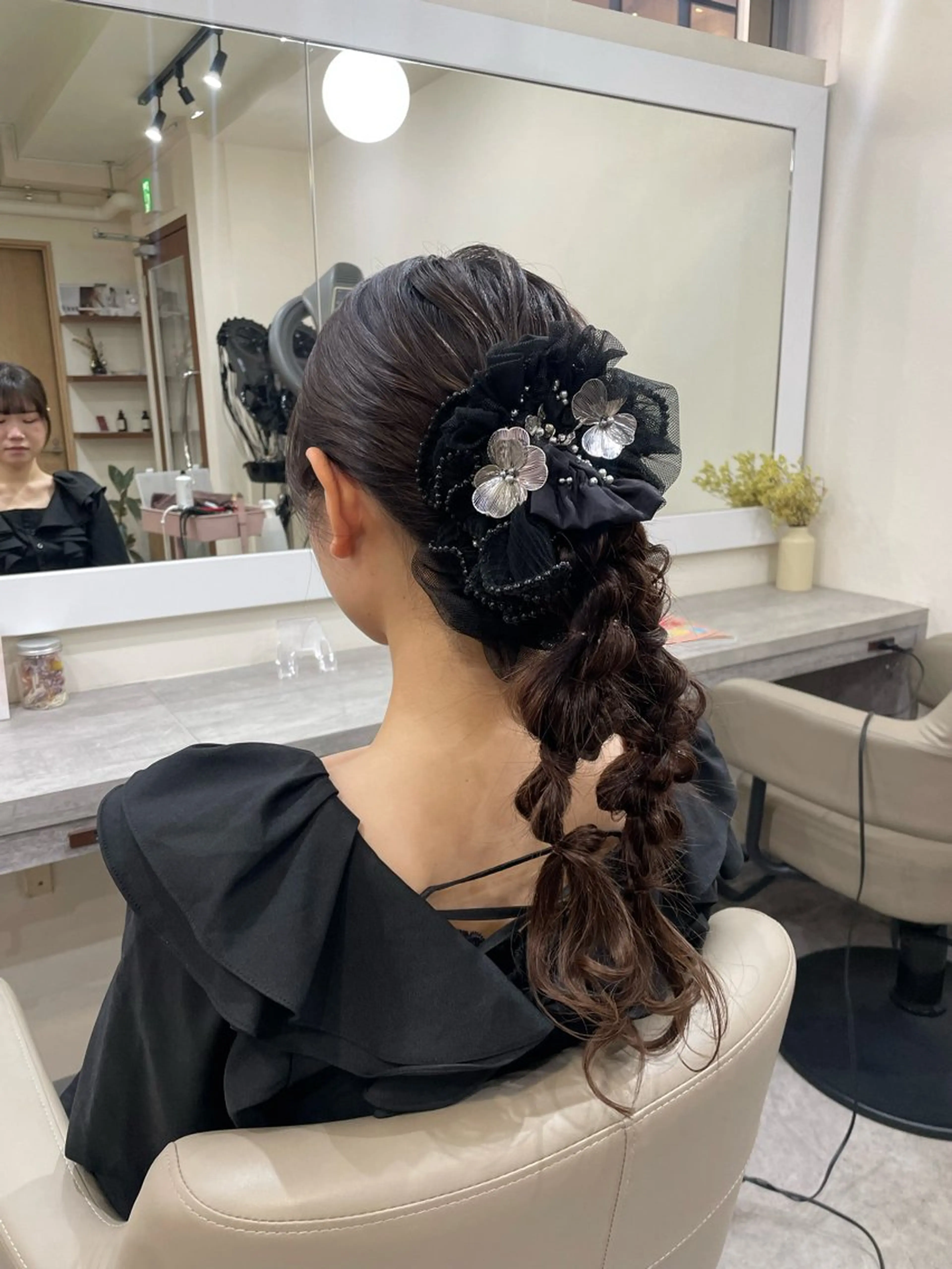 ロング ヘアアレンジ ヘアセット 韓国風パーマ/ヘア セット/店長みづきのヘアスタイル