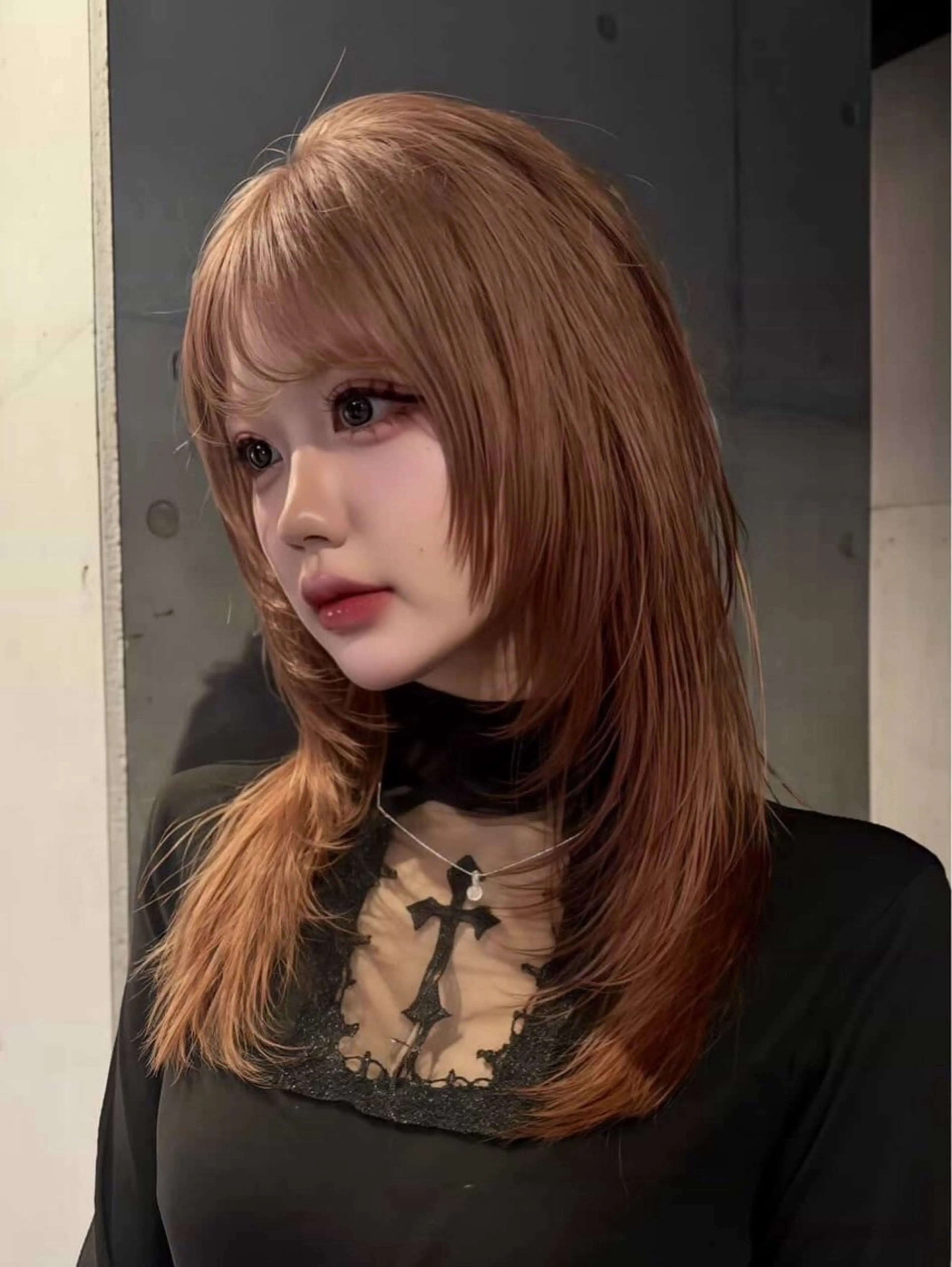 ロング カラー カット ヘアカラー だいち/ブリーチ/ レイヤーカットのヘアスタイル