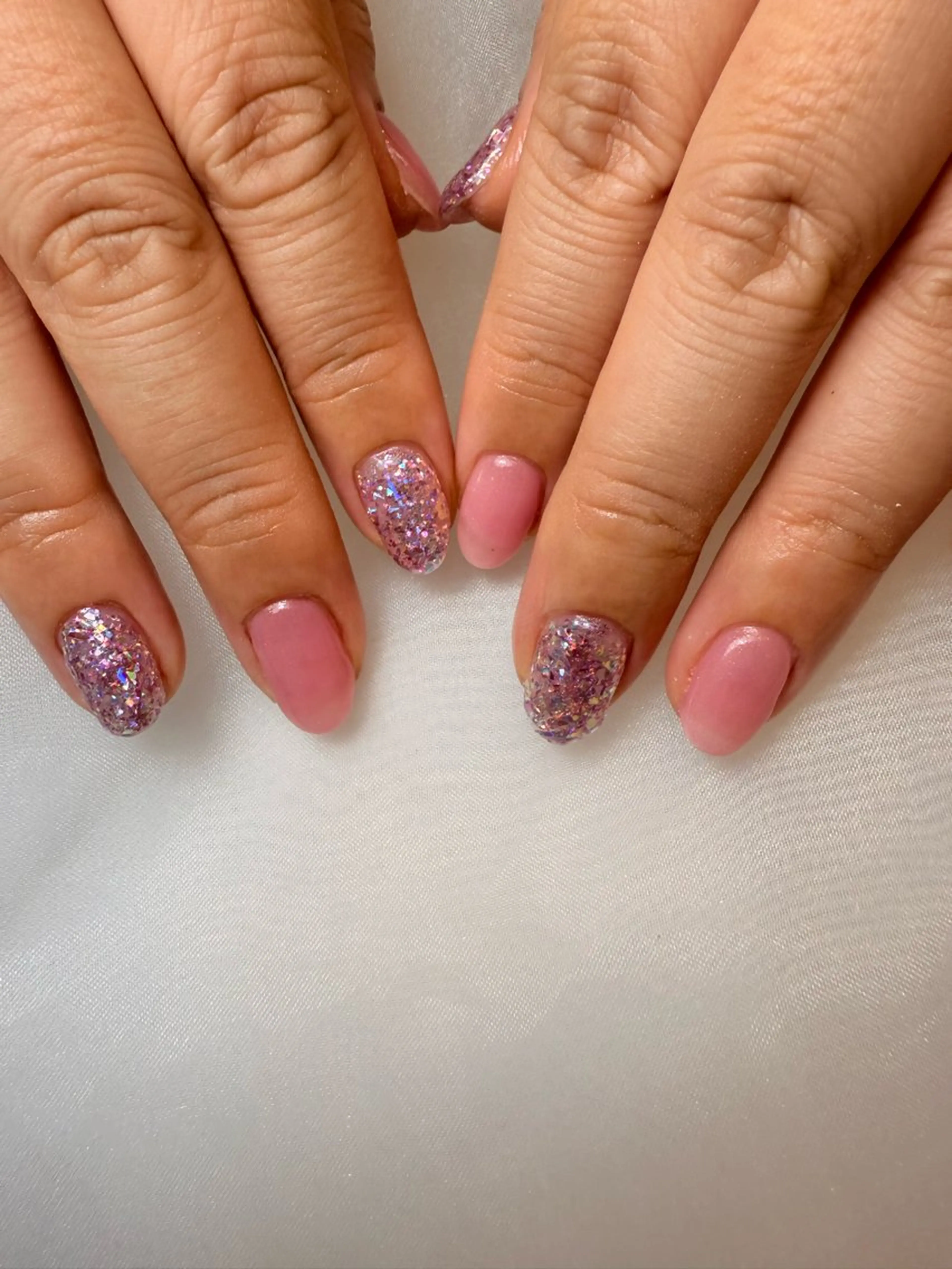 ネイル ピンク 。*✧⛓️ mayu⛓️✧︎*。のネイルデザイン